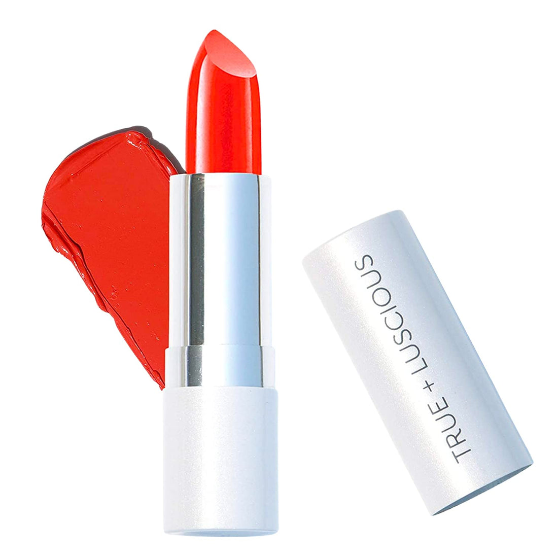 True + Luscious Super Moisture Lipstick | Sheer Cream Lip Color for Lasting Hydration | Hyaluronic Acid Konjac Root Powder | Vegan Cruelty-Free Gluten-Free Flatters All Skin Tones | Pink Sugar