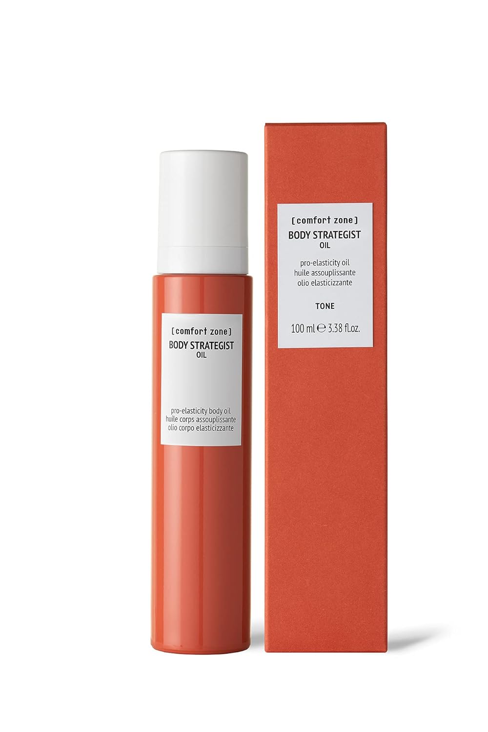 [ comfort zone ] Body Strategist Oil, Elasticizing Body Oil, Targets Stretch Marks, Loss of Tone, Pregnancy Safe Firming Treatment, Natural Ingredients, Vegan, Made in Italy, 3.38 Fl Oz