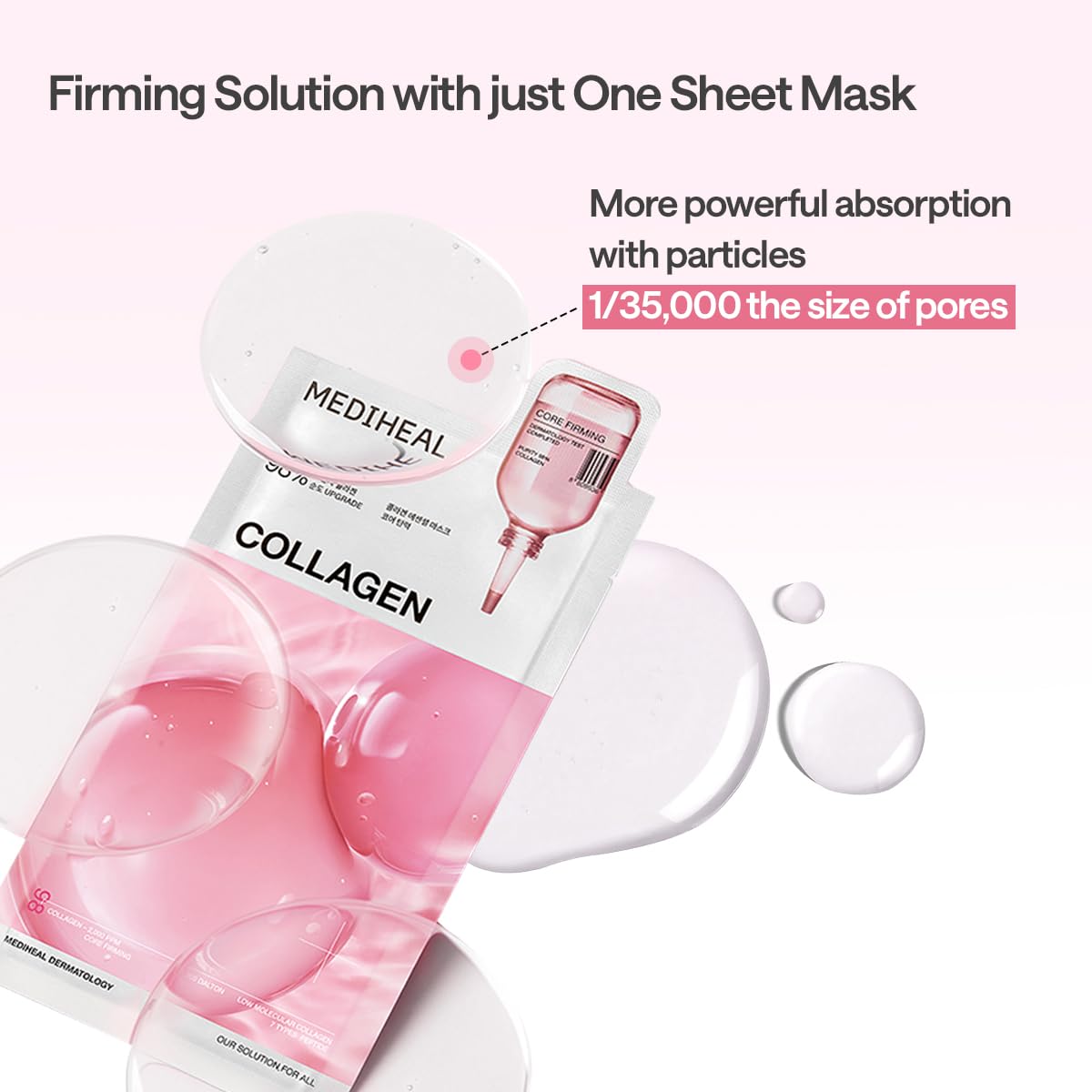 Mediheal Essential Face Mask [Skin Firming] 10 pcs. for Plumping Hydration, Glass Skin & Skin Nourishment - Travel Essentials, Korean Beauty Sheet Mask Halalzen