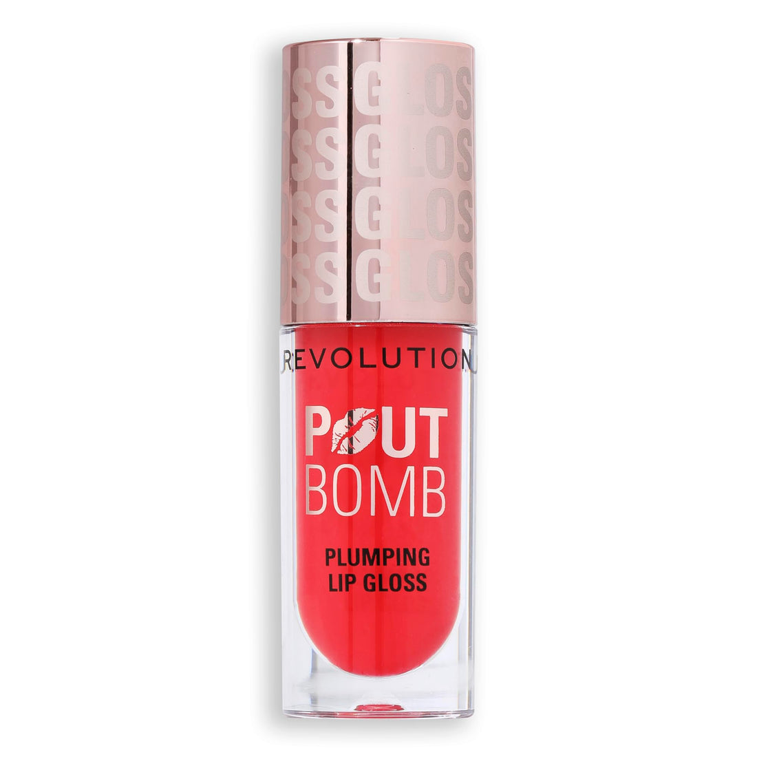 Revolution Beauty, Pout Bomb Plumping Lip Gloss, High-Shine for Glossy, Fuller & Plump Lips with Hyaluronic Acid & Peptides, Vegan & Cruelty-Free, Sheer Milky Nude Halalzen