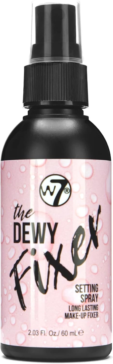 W7 The Fixer Makeup Setting Spray - Dewy Finish - Long-Lasting, Ultra-Fine Formula - Cruelty Free and Vegan Halalzen