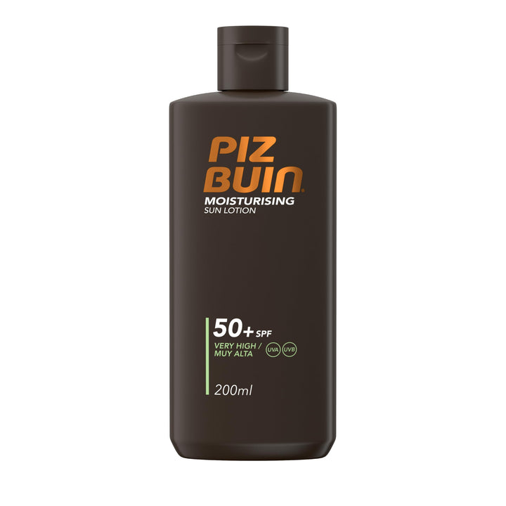 Piz Buin Moisturising Sun Lotion SPF 30 (200ml), Water-Resistant Piz Buin 30 Sunscreen with Advanced UVA/UVB Protection, Skincare with Glycerin and Feverfew PFE Plant Extract Halalzen