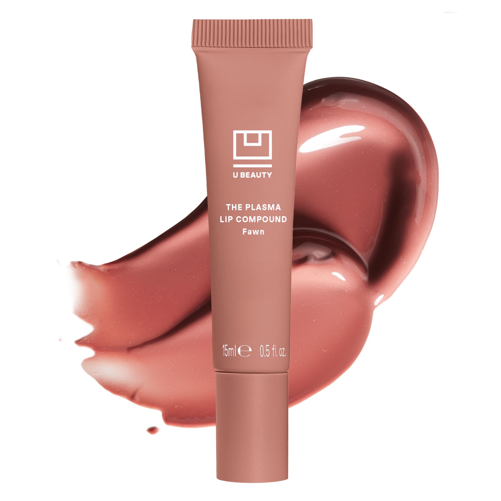 U Beauty The PLASMA Lip Compound - Anti-Wrinkle & Anti-Aging Treatment - Clear Plumping Lip Gloss with Hyaluronic Acid for Deep Hydration - Salicylic Acid, Vitamin E, & Peptides Contour Lips, 15 mL Halalzen