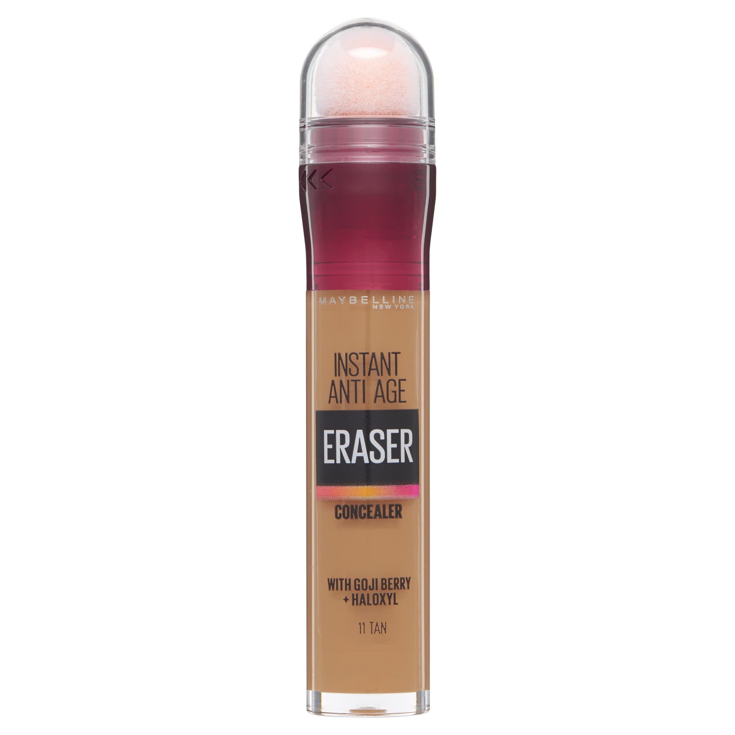 Maybelline Instant Anti-Age Eraser Eye Concealer for Face, Dark Circles, Blemish & Fine Lines Concealer, Full Coverage, Dermatologist Tested, Suitable for Sensitive Skin, Shade: 00 Ivory Halalzen