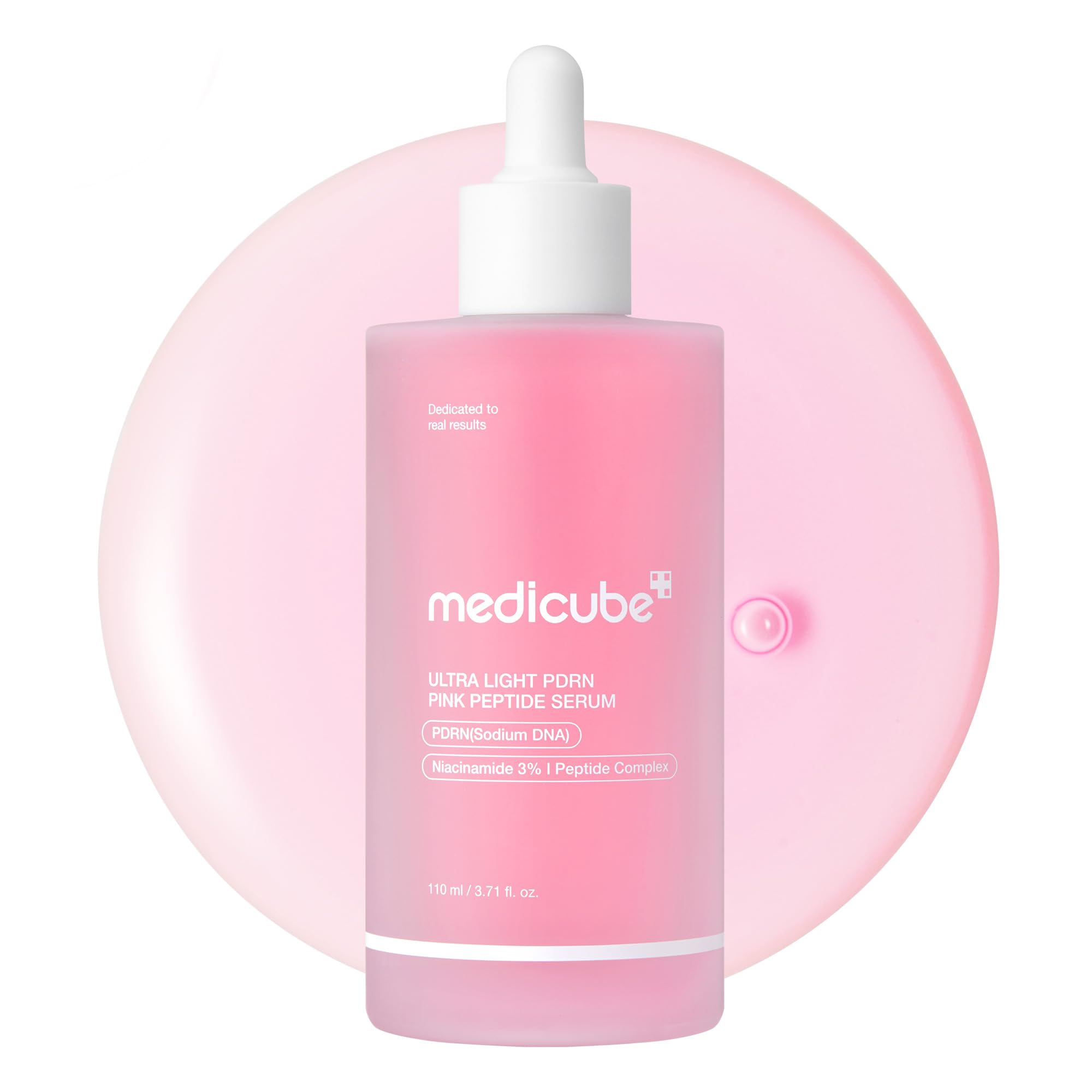 medicube PDRN Pink Peptide Serum with Salmon DNA | Pink Glow Serum with Peptides & Niacinamide for Hydration & Firm-Looking Skin | Uneven Tone Care | Korean Skincare, 1.01 fl. Oz Halalzen