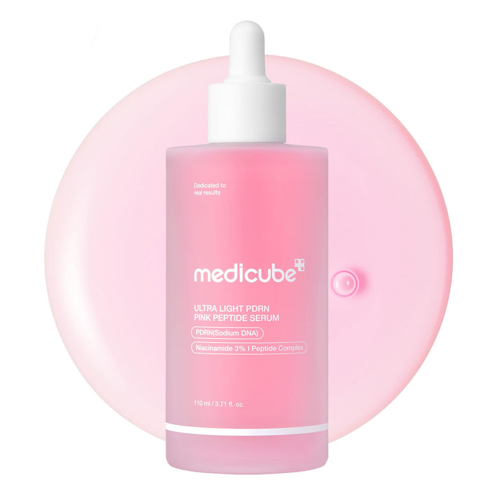 medicube PDRN Pink Peptide Serum with Salmon DNA | Pink Glow Serum with Peptides & Niacinamide for Hydration & Firm-Looking Skin | Uneven Tone Care | Korean Skincare, 1.01 fl. Oz Halalzen