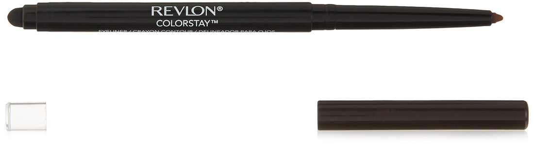 Revlon ColorStay Pencil Waterproof Eyeliner, Smudge-Proof, Eye Makeup with Built-In Sharpener, 201 Black, 2 pack