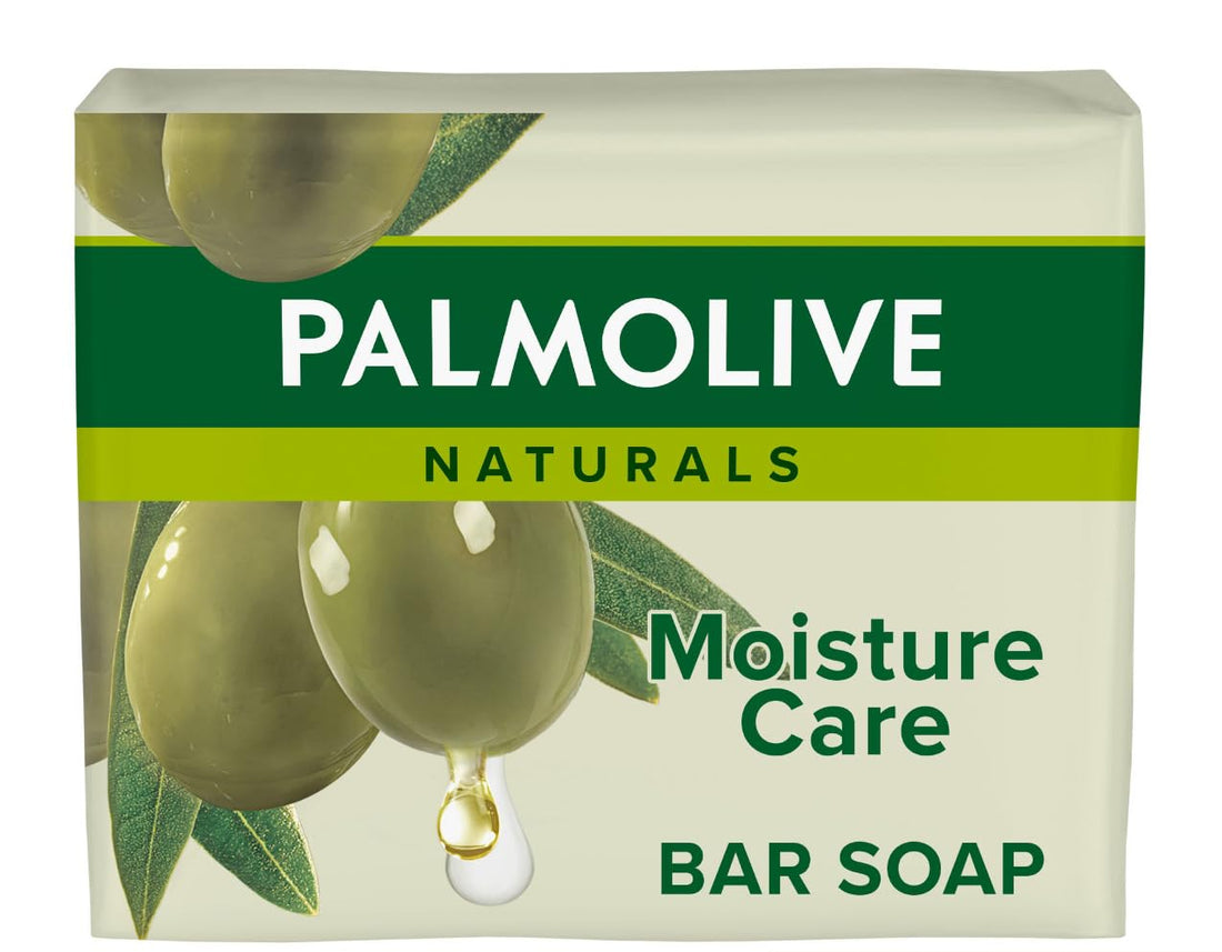 Palmolive Naturals Moisture Care with Olive 3 x 90g Bar Soap - Moisturising Hand - Biodegradable Formula Halalzen