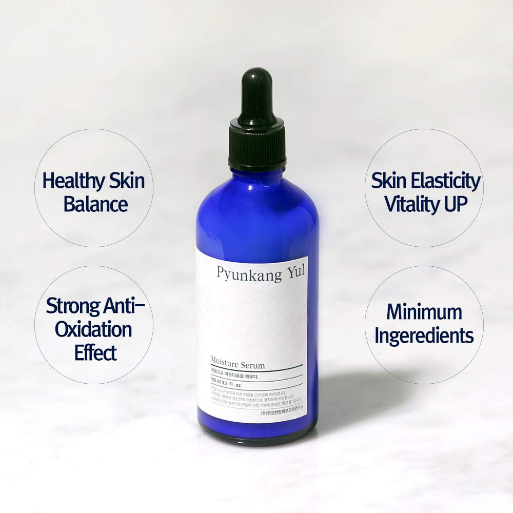 Pyunkang Yul PKY Moisture Ampoule - Hydrates & Soothes Oily, Sensitive Skin, 90% Barberry Root Extract, 6 Essential Ingredients, Korean skincare. (3.4 Fl. Oz, 100ml)