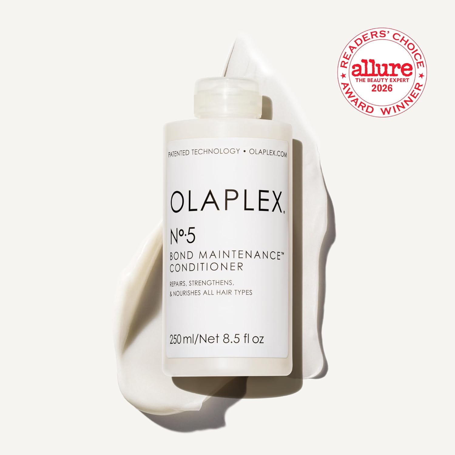 Olaplex Nº. 5 Bond Maintenance Conditioner: Reduces Breakage & Strengthens Hair | Hydrates, Smooths & Detangles | For Coily, Curly, Straight, and Wavy, 250 mL / 8.5 Fl. Oz.