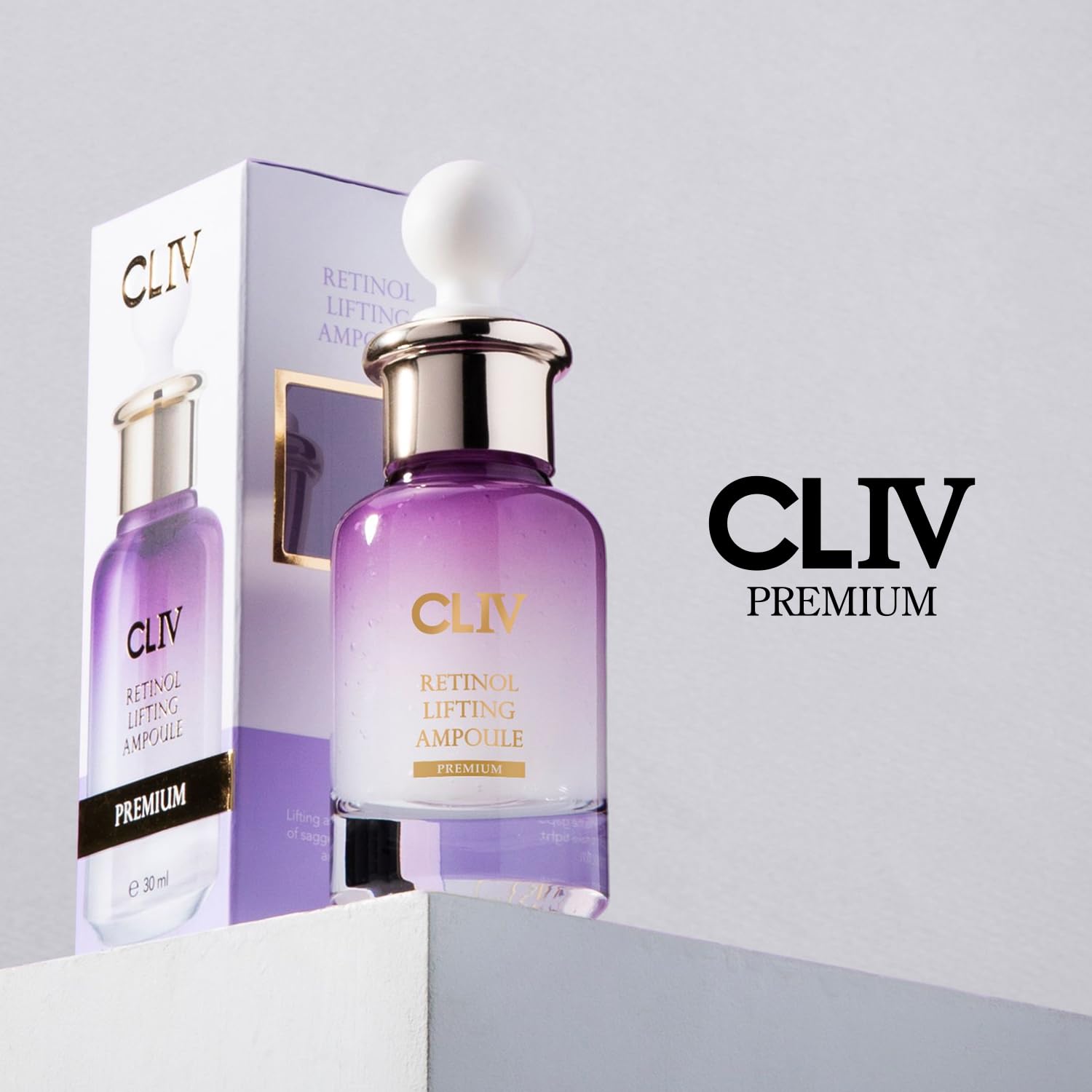 CLIV Multi Hyaluronic Hydrating Ampoule | 85% Hyaluronic Acid, 8-Layer Hydration, Ceramides & Panthenol for Deep Moisture Care | Korean Skincare Nourishing Serum | 1.01 Fl Oz (Pack of 1) Halalzen