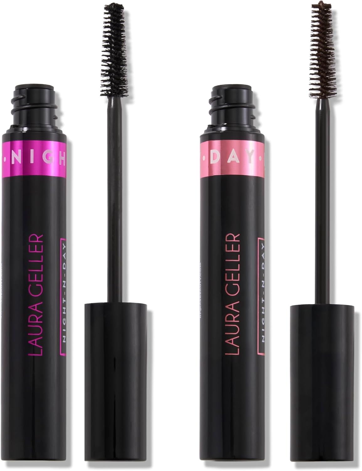 LAURA GELLER NEW YORK Night-N-Day Magnifying Mascara Kit, Holiday ’25 – Black & Brown Duo for Length, Lift & Definition – Buildable, Clump-Free Formula for Natural Day Looks & Bold Night Glam Halalzen