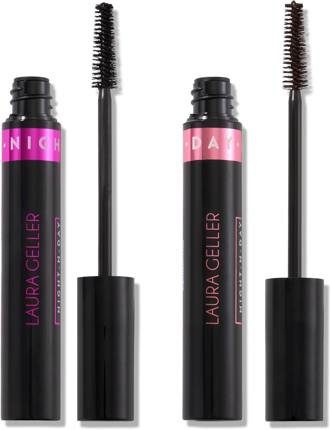 LAURA GELLER NEW YORK Night-N-Day Magnifying Mascara Kit, Holiday ’25 – Black & Brown Duo for Length, Lift & Definition – Buildable, Clump-Free Formula for Natural Day Looks & Bold Night Glam Halalzen