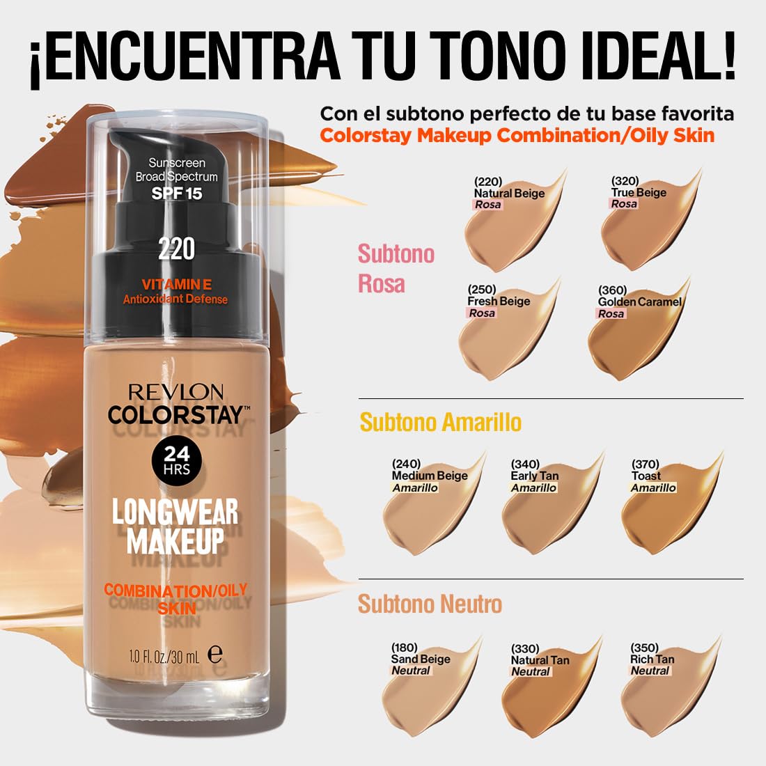 Revlon Colorstay Liquid Foundation Makeup for Combination/Oily Skin SPF15 Medium to Full Coverage (30ml) Matte Finish, Buff (150) Unisex Halalzen