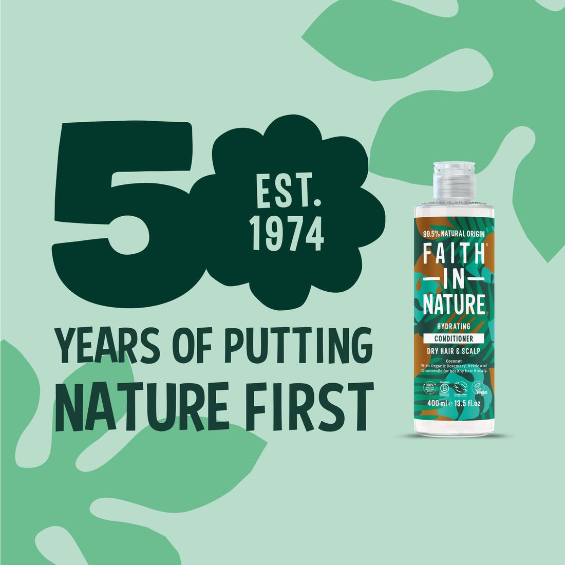 Faith In Nature Organic Aloe Vera Conditioner, Soothing for Normal Hair & Scalp, Vegan & Cruelty Free, No SLS, Silicones or Parabens, 400ml