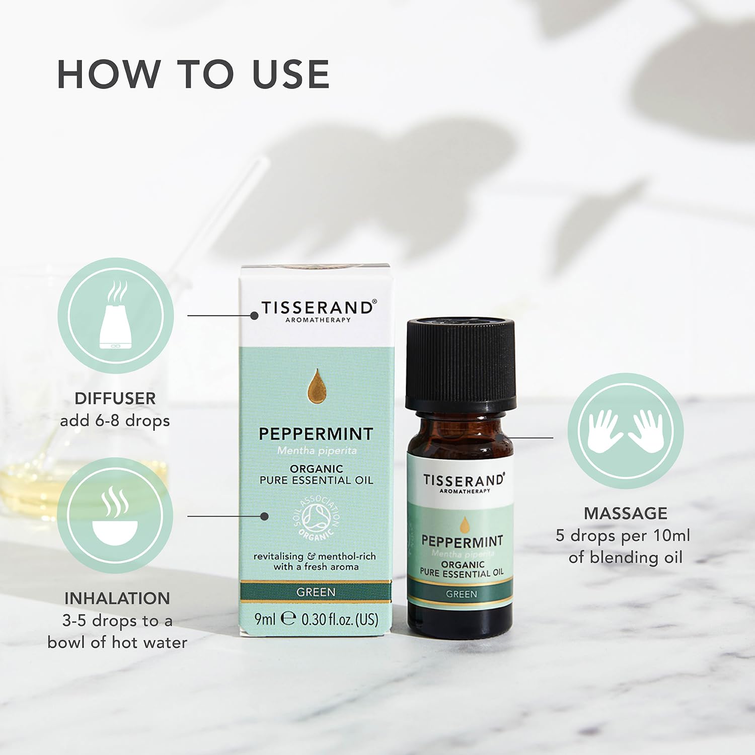 Tisserand Aromatherapy,Lavender - Organic Essential Oil,Massage Oil, Aromatherapy Oil, Skin Oil, Oil for Diffuser,100% Pure Essential Oil - 9ml