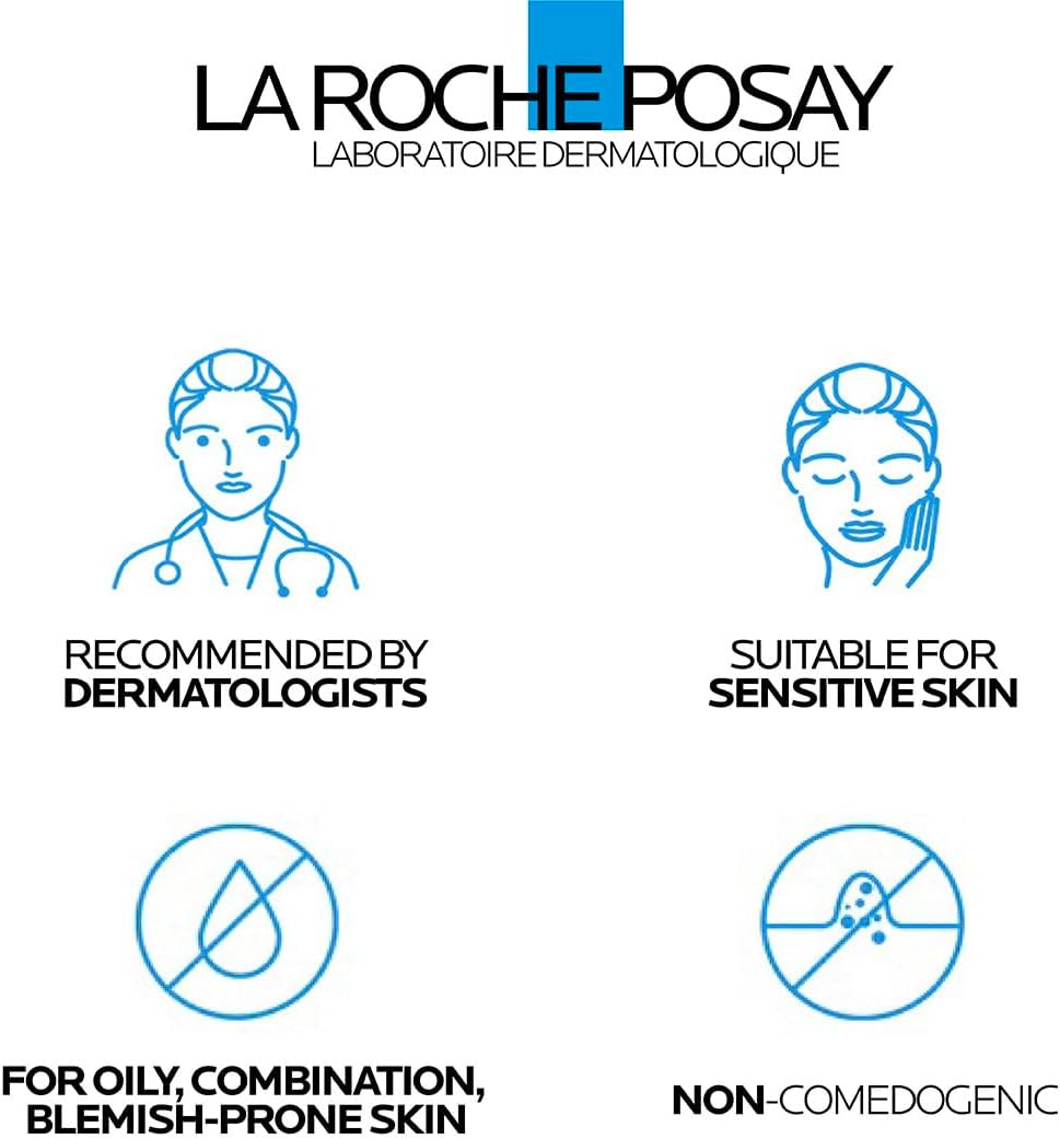 La Roche-Posay Effaclar Duo+M, Anti-Breakout Corrective Gel Moisturiser With Salicylic Acid & Niacinamide, Anti-Imperfections Triple Corrective Care, For Oily Blemish-Prone Skin, 40ml