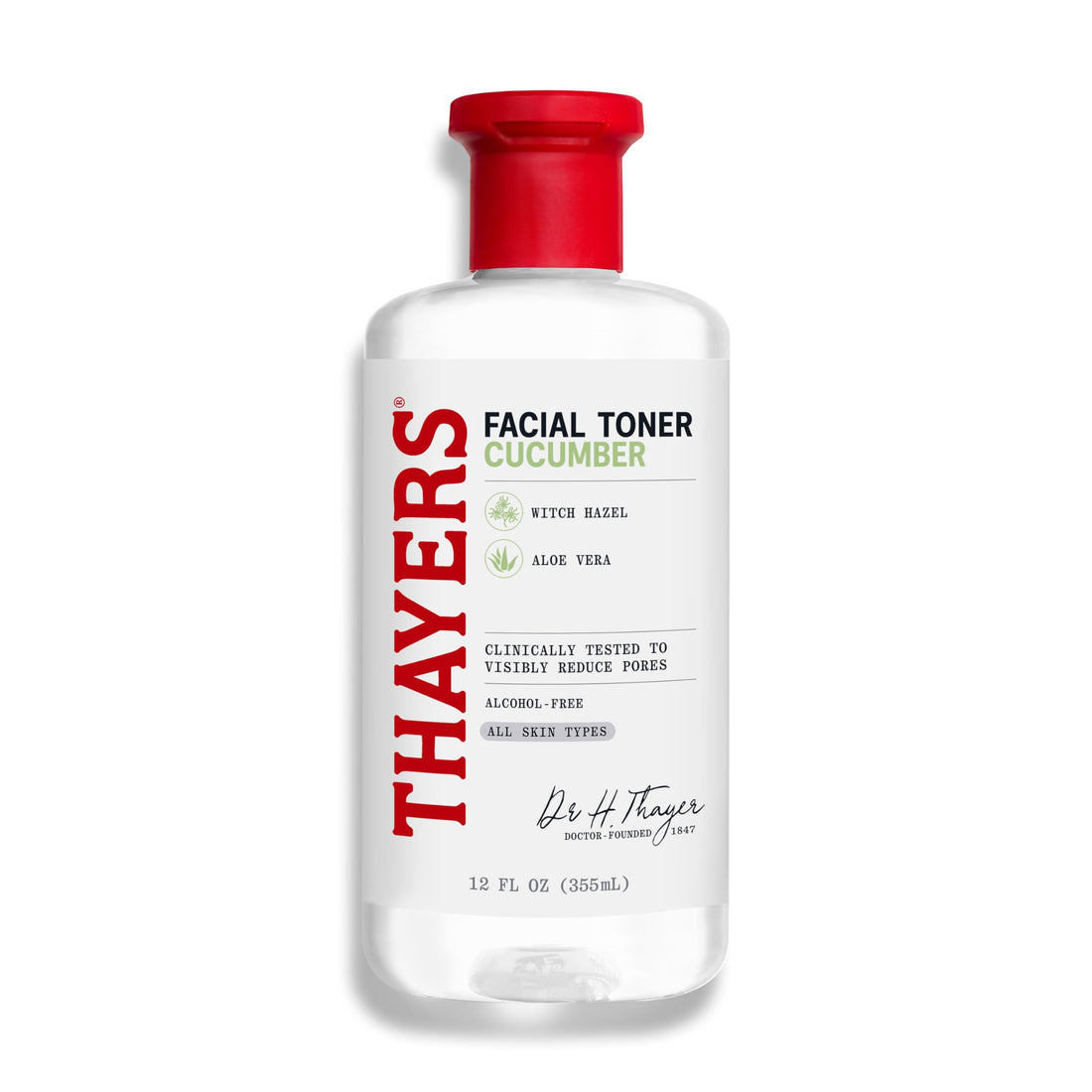 Thayers Witch Hazel Facial Gentle Rose Petal Toner Lotion with Organic Aloe Vera, All Day Hydration, Redue Pores & Improve Skin Texture, Vegan & Alcohol Free, 355ml