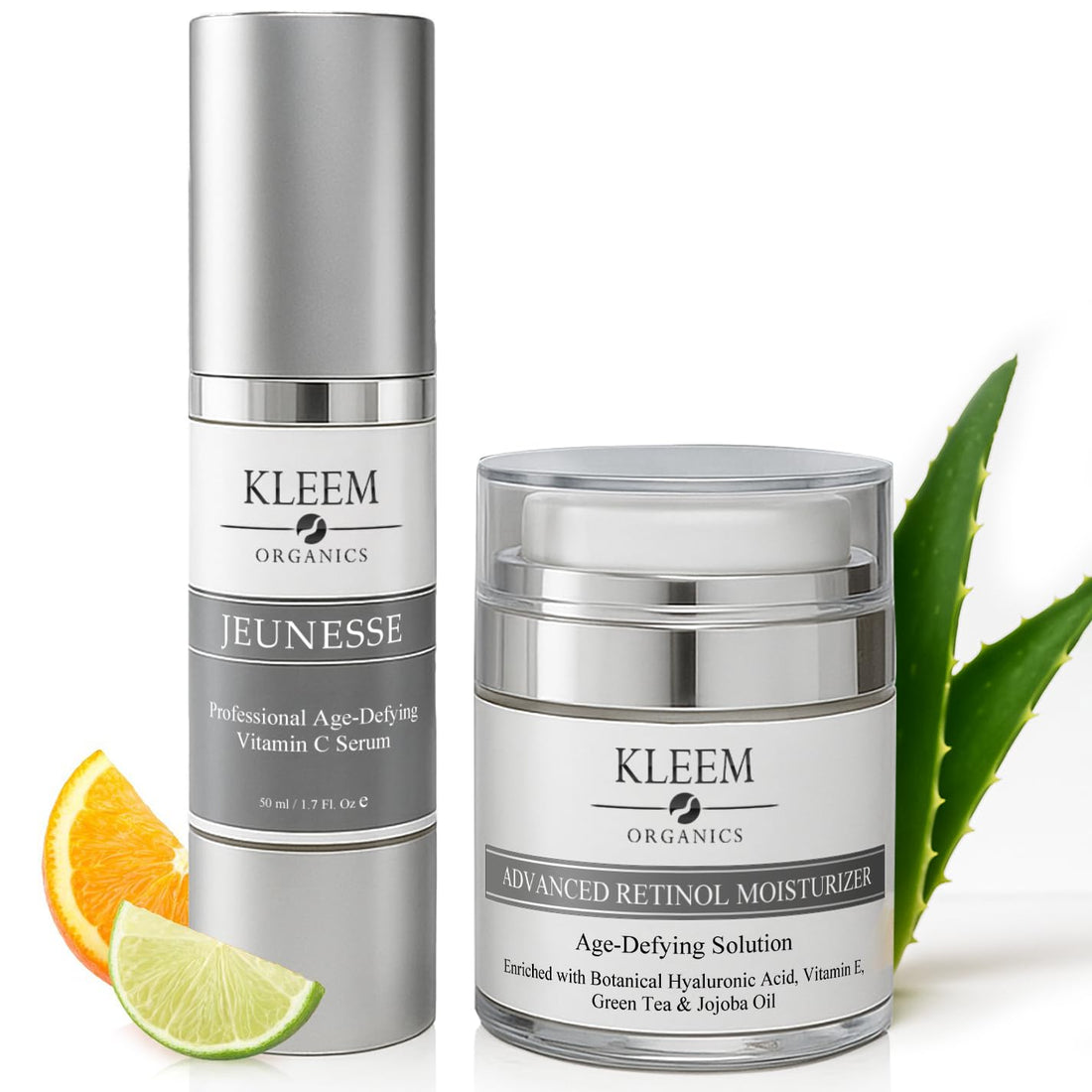 Kleem Retinol Night Cream – Anti Wrinkle Face Cream with Hyaluronic Acid & Panthenol – Anti Aging Cream for Fine Lines, Dark Spots & Uneven Skin Tone – Gentle Formula, 50ml