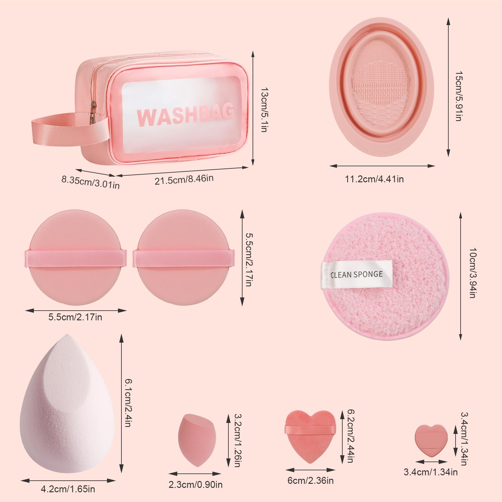 Makeup Brushes 10Pcs Marble Makeup Brush Set Foundation Powder Blush Blending Eyeshadow Brushes Sets Halalzen
