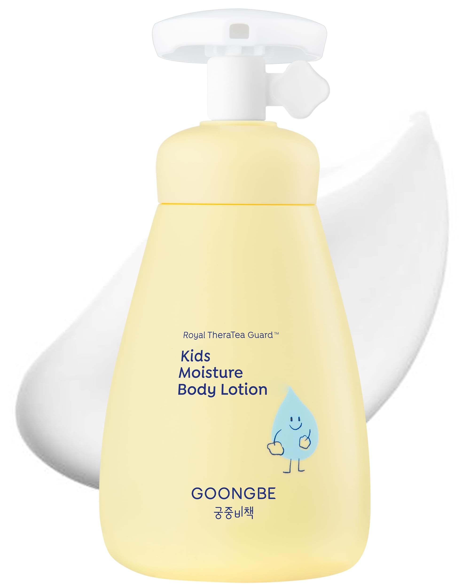 GOONGBE Kids Moisture Body Lotion – 24hr Hydrating Daily Moisturizer for Dry Sensitive Skin – Triple Lipid Complex (Ceramide, Squalane, Cica) – Fast-Absorb Non-Sticky, Allergen-Free 8.45oz