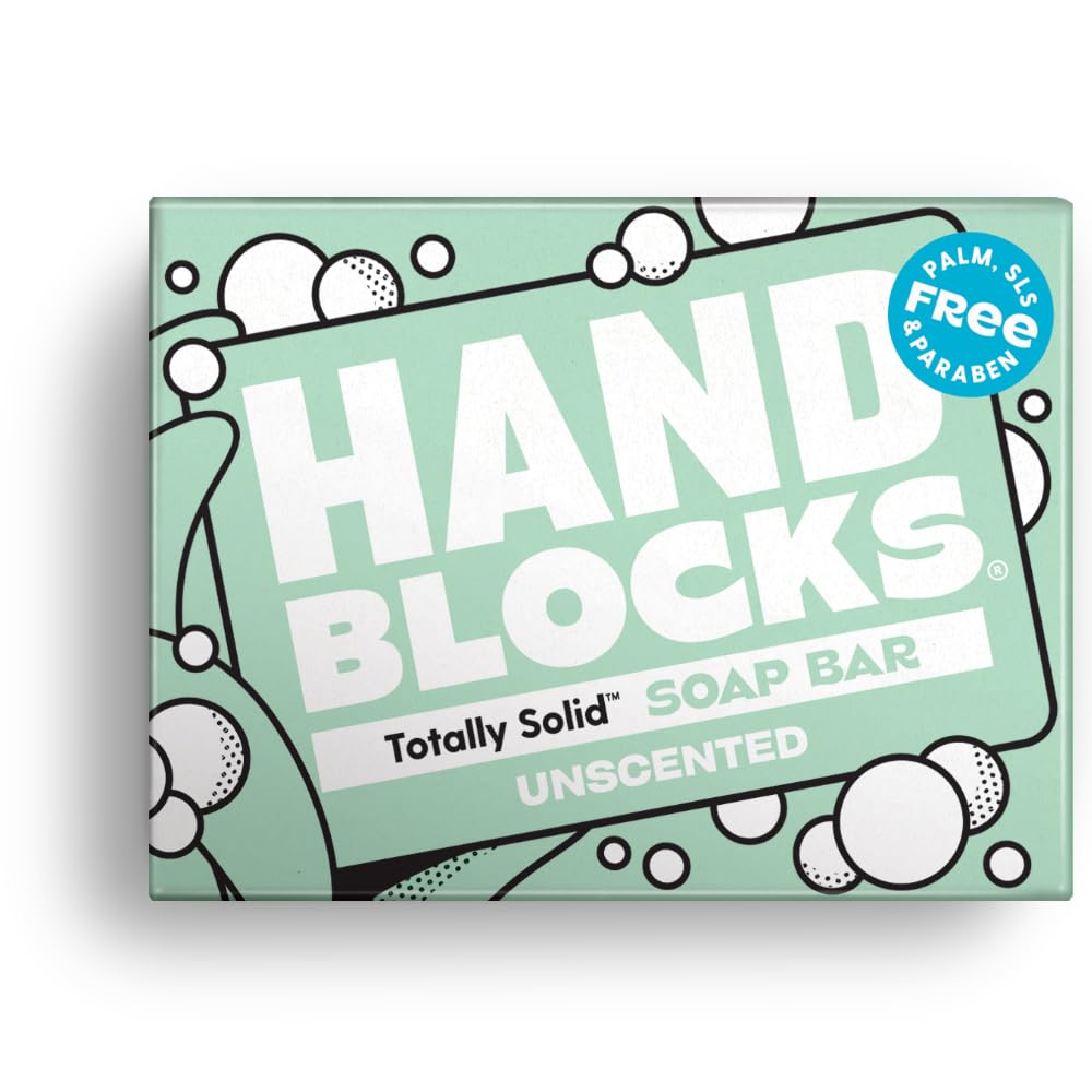 Hand Blocks: Cedarwrood & Eucalyptus (6 Pack) - Cold Processed Natural Soap Bars - Plastic, Palm, SLS, SLES & Paraben Free Halalzen