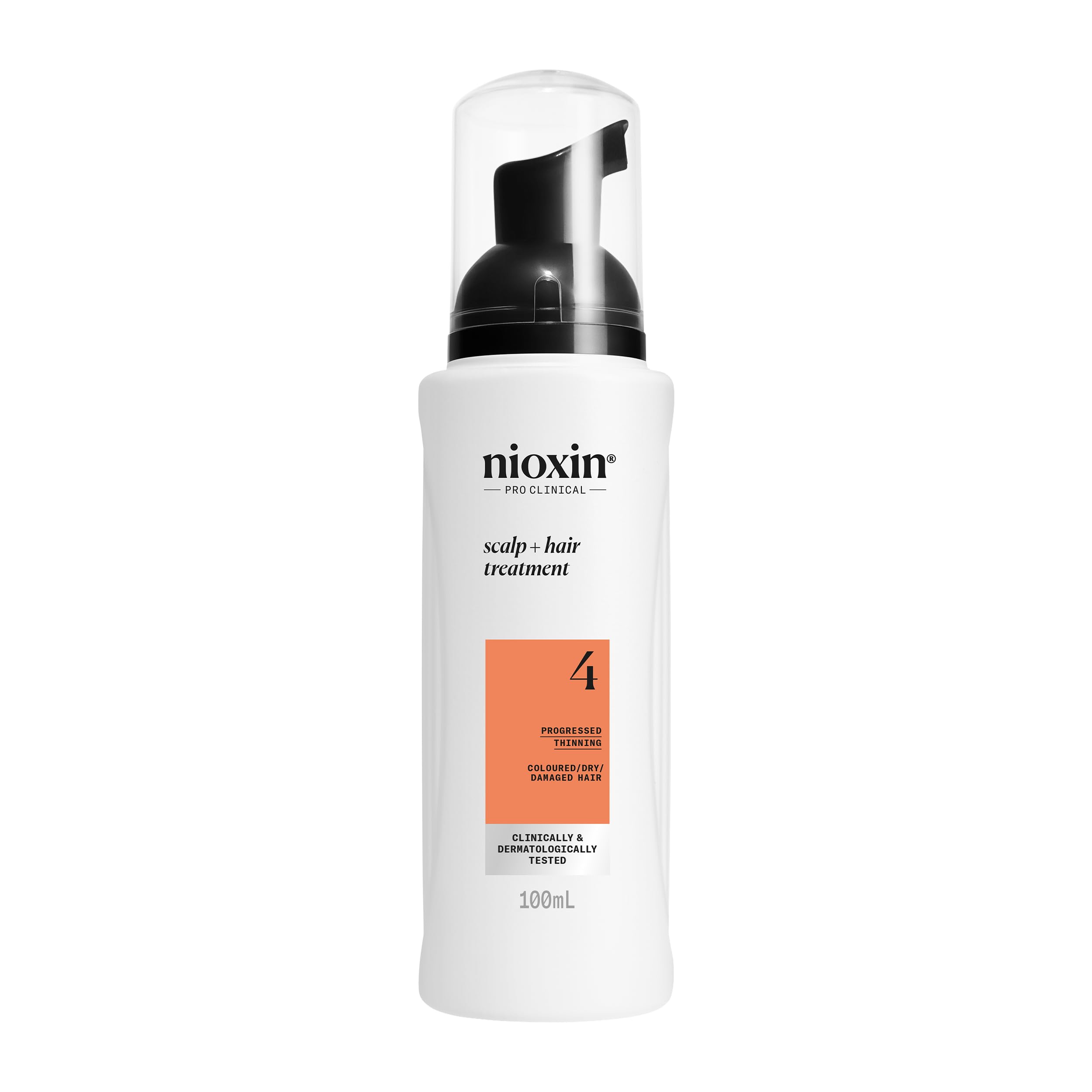 Nioxin System 4 - Hair Thickening System For Damaged Hair with Progressed Thinning - Biotin & Niacinamide - Shampoo, Conditioner, Serum