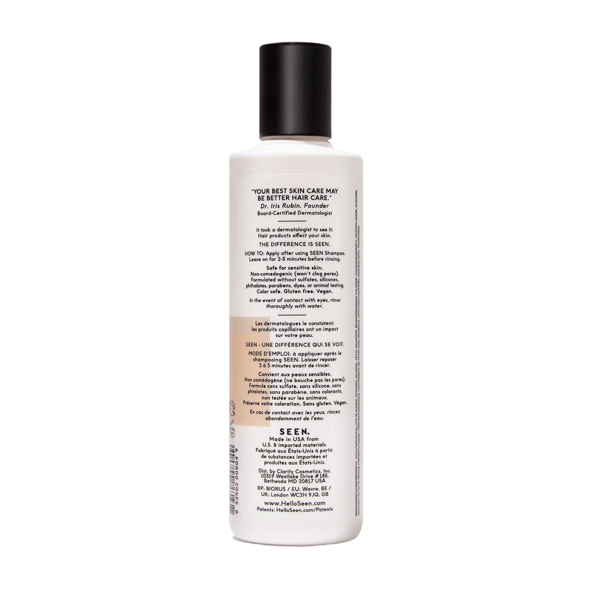 SEEN Conditioner, Scented - Non-Comedogenic Hair Conditioner - Dermatologist-Developed - Safe for Sensitive, Eczema & Acne Prone Skin Halalzen