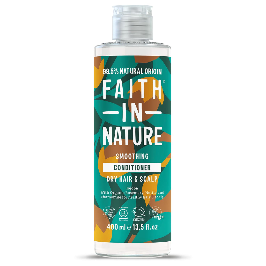 Faith In Nature Organic Aloe Vera Conditioner, Soothing for Normal Hair & Scalp, Vegan & Cruelty Free, No SLS, Silicones or Parabens, 400ml