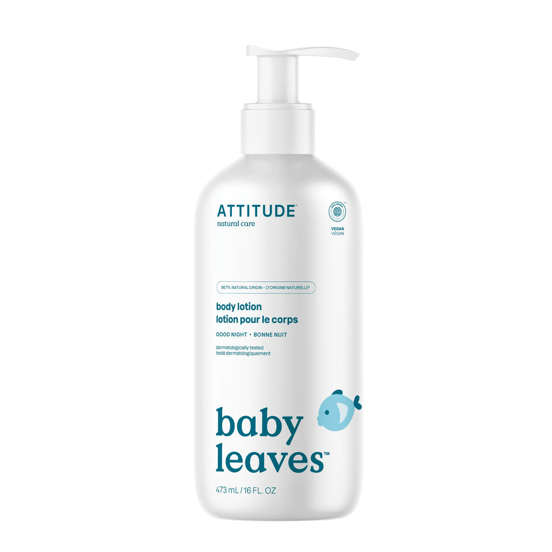 ATTITUDE Baby Lotion, EWG Verified Moisturizer, Dermatologically Tested Moisturizing Cream, Vegan and Cruelty-Free, Unscented, 16 Fl Oz Halalzen