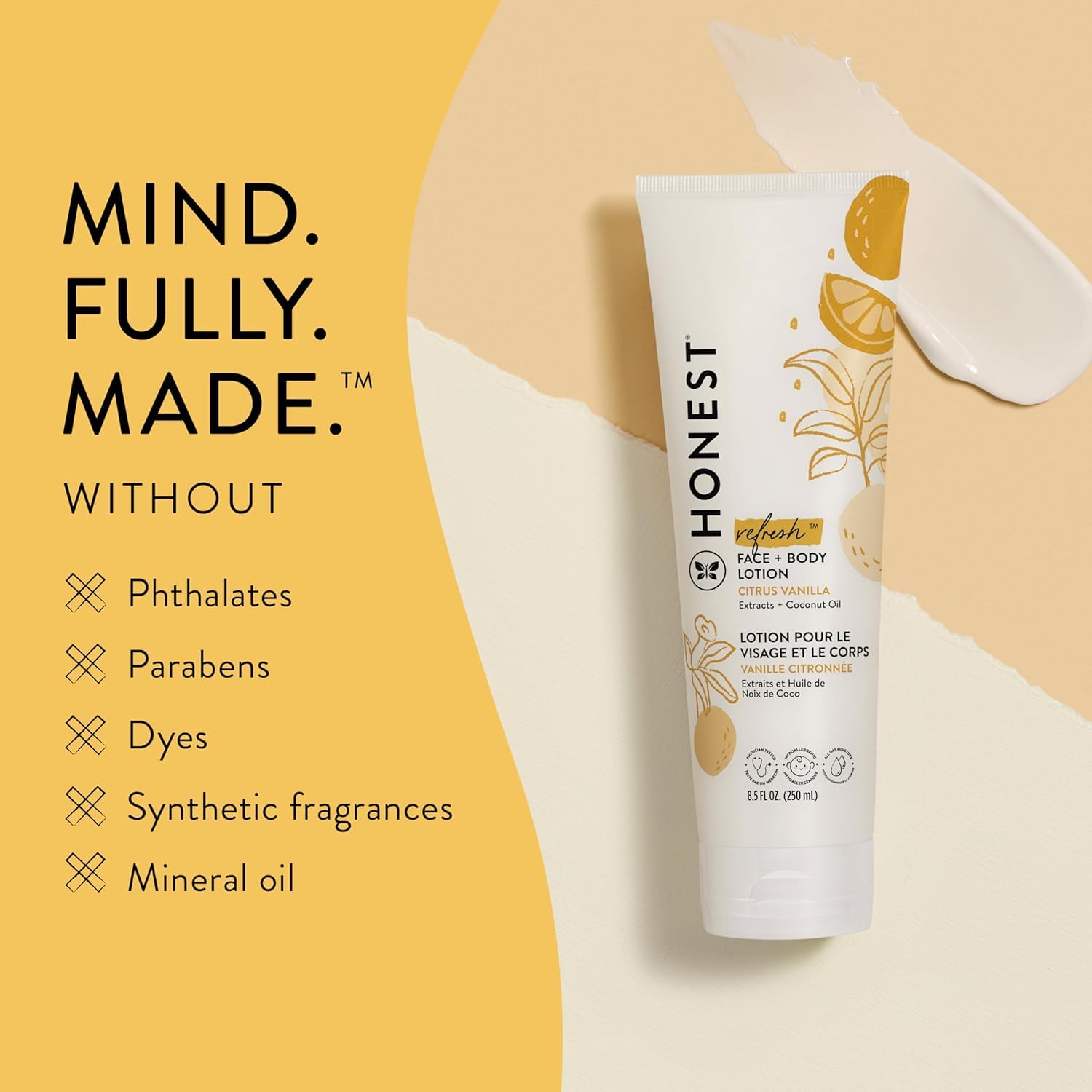 The Honest Company Hydrating Face Body Lotion, Fast Absorbing, Naturally Derived, Hypoallergenic, Lavender Calm, 8.5 fl oz Halalzen
