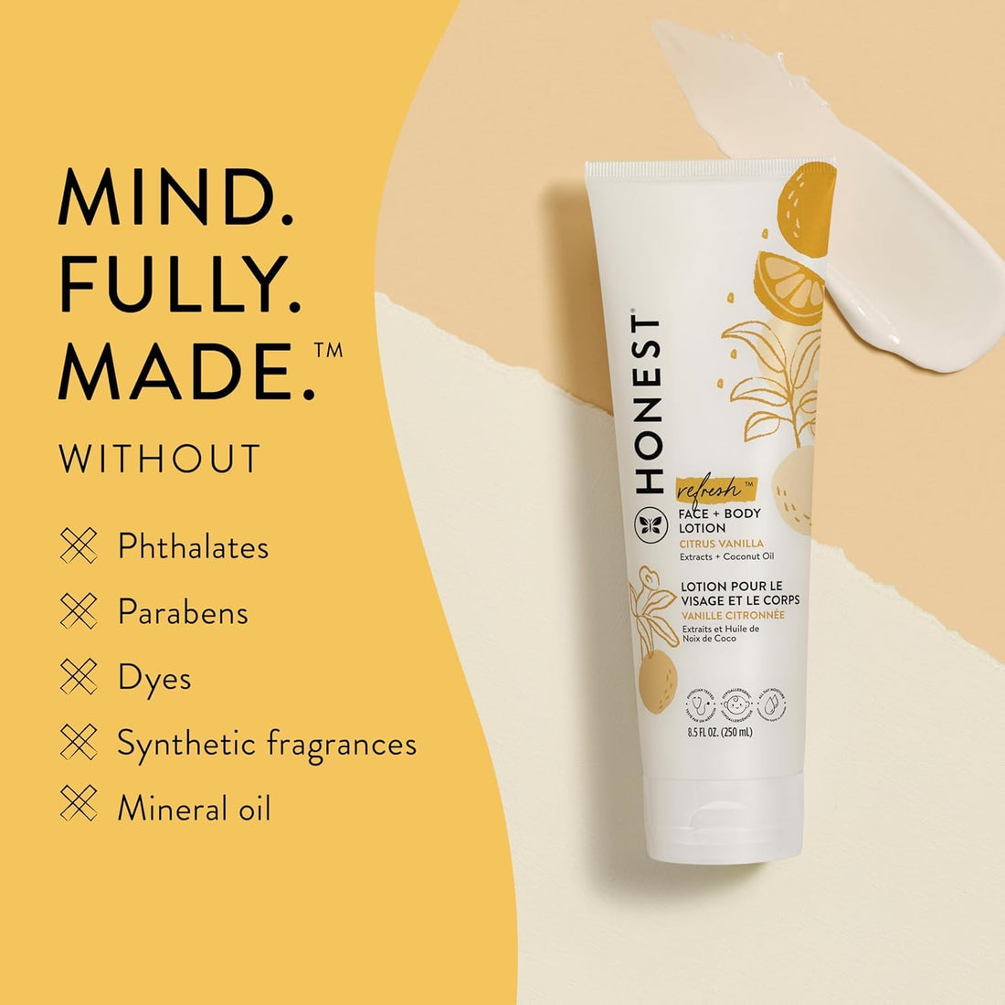 The Honest Company Hydrating Face Body Lotion, Fast Absorbing, Naturally Derived, Hypoallergenic, Lavender Calm, 8.5 fl oz Halalzen