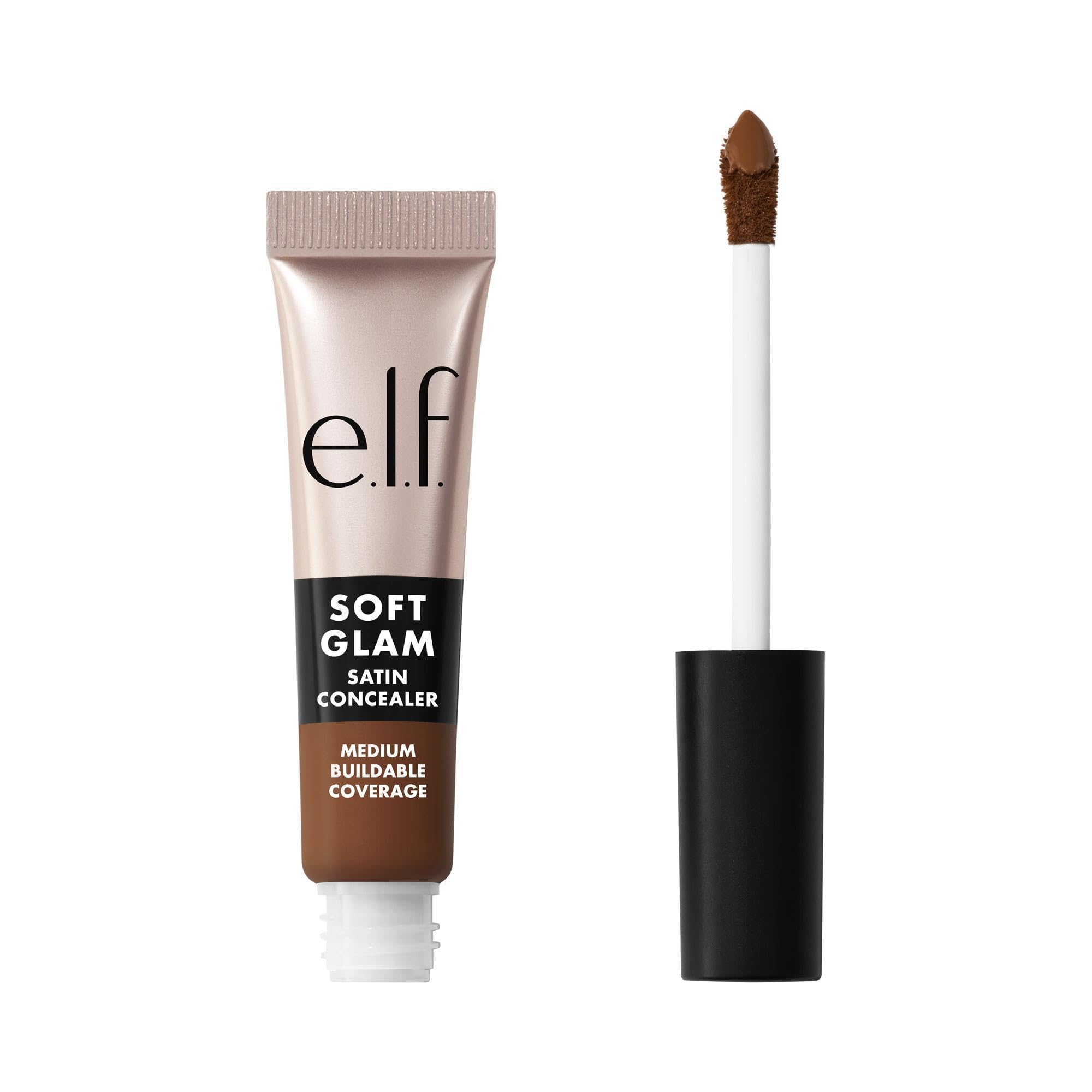 e.l.f. Soft Glam Satin Concealer, Medium Coverage for Blemishes & Under-Eye, Crease-Resistant, Long-Lasting, Vegan & Cruelty-Free, 13 Fair Neutral Halalzen
