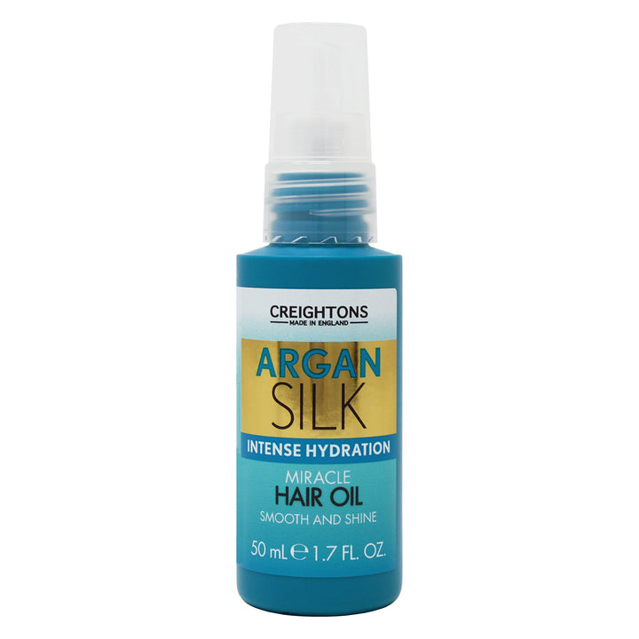 Creightons Argan Silk Intense Hydration Miracle Hair Oil (50ml) - Infused with Argan Oil which is rich in Antioxidants. Suitable for all hair types. Halalzen
