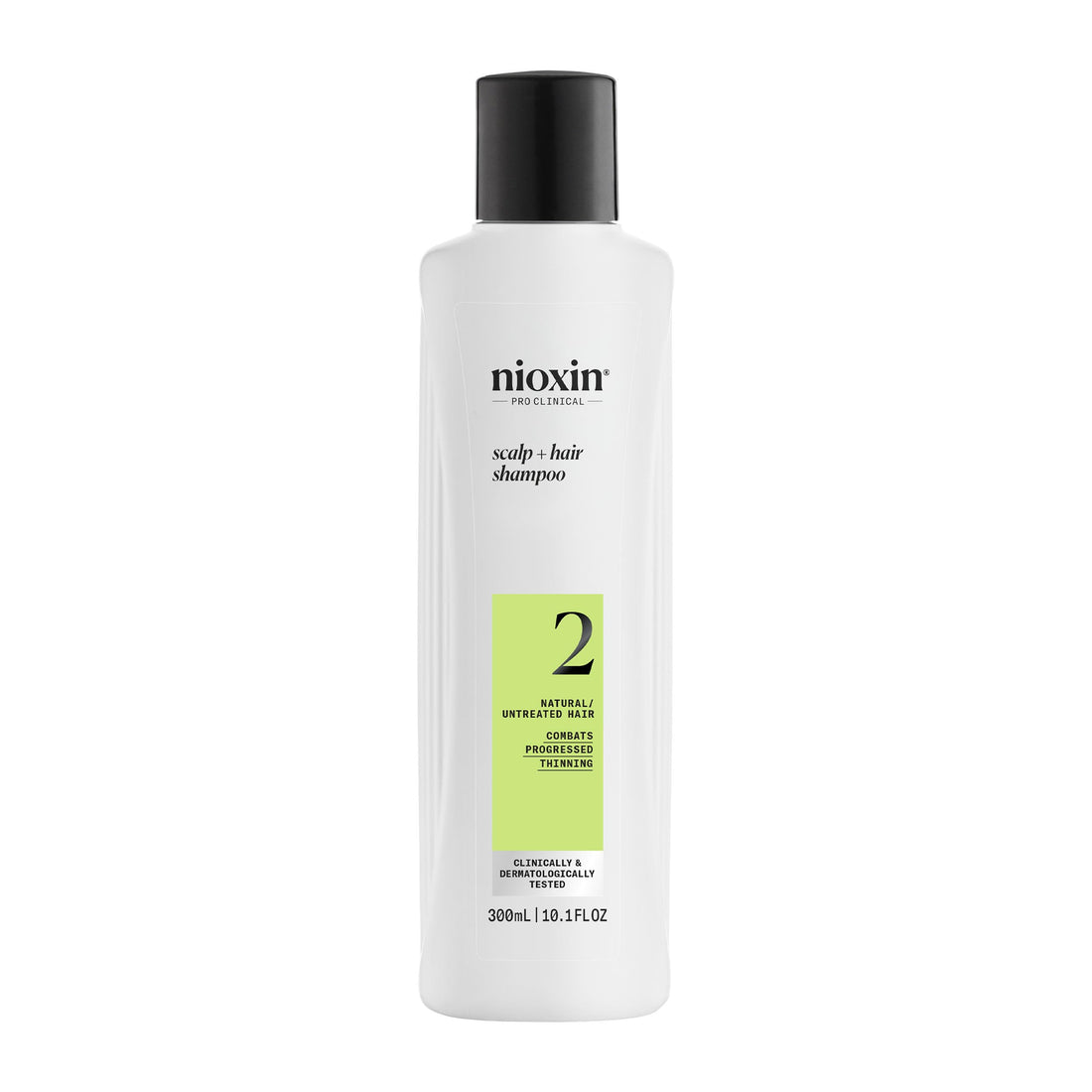 Nioxin System 2 - Hair Thickening System For Natural Hair with Progressed Thinning - Biotin & Niacinamide - Shampoo, Conditioner, Serum