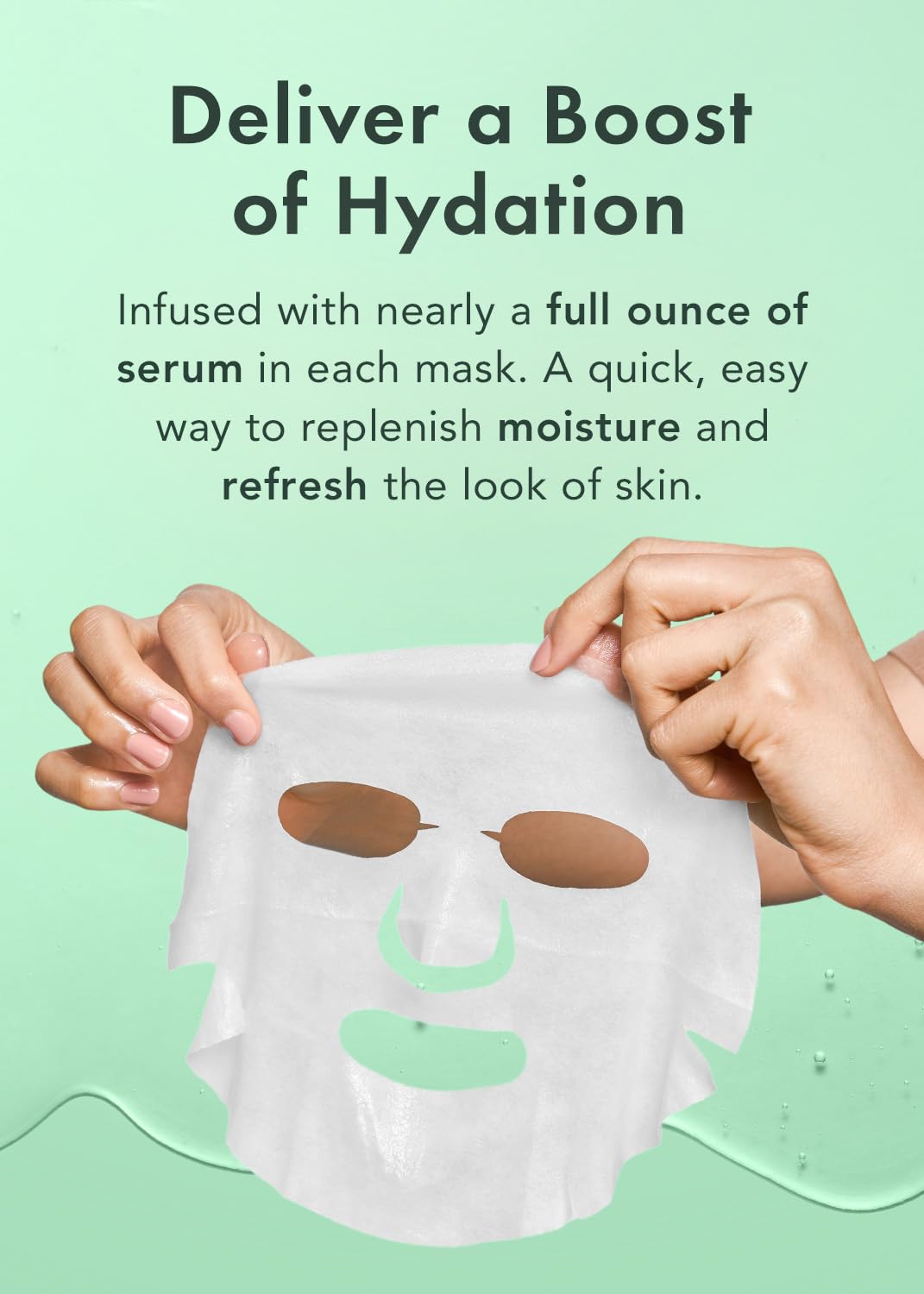 Rael Beauty Collagen + PDRN Face Masks - Korean Skincare for Glass Skin, Smoothing, Salmon PDRN & Hydrolyzed Collagen & Hyaluronic Acid, Anti-Slip Grip, Fragrance & PEGs & Cruelty Free (4 Sheets)