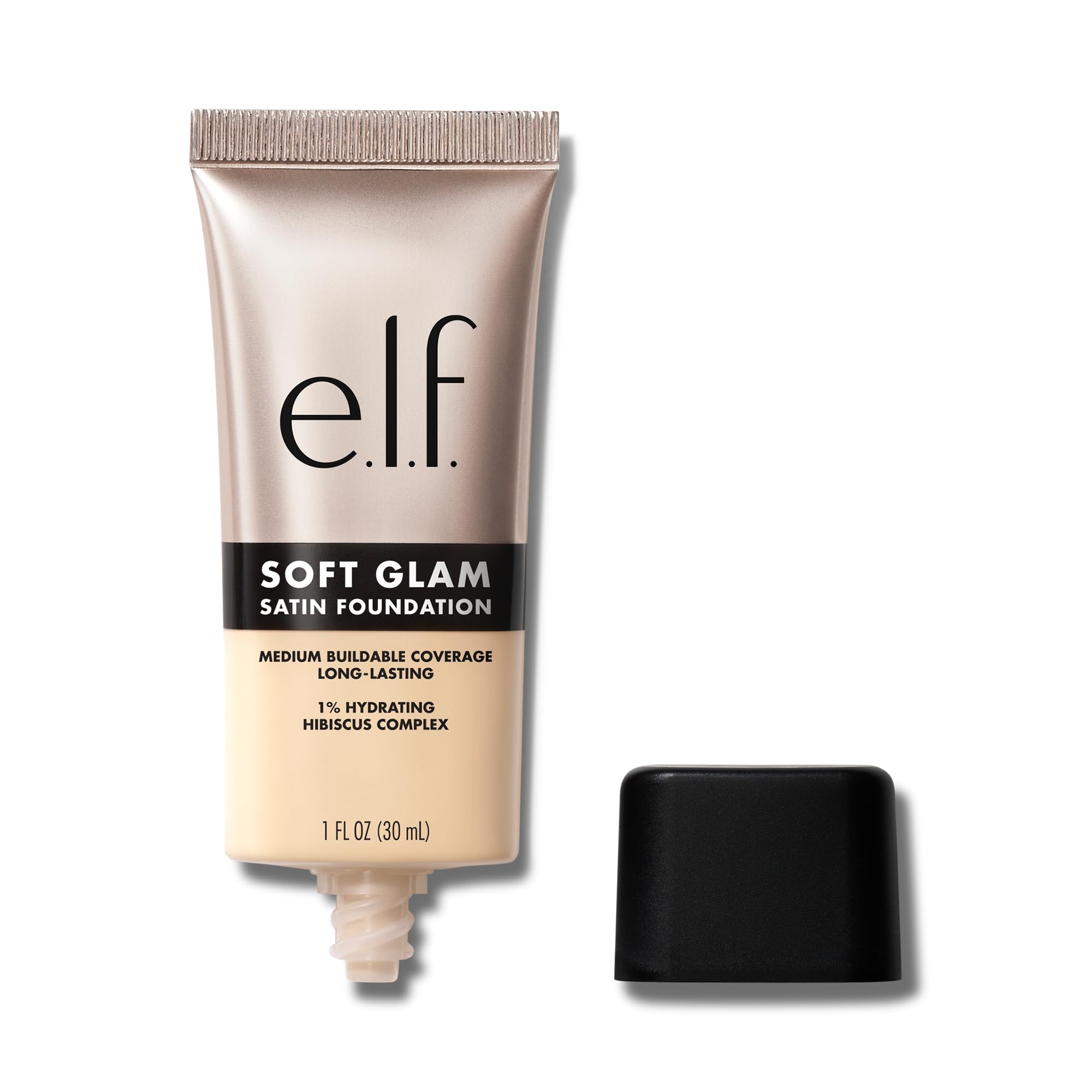 e.l.f. Soft Glam Foundation, Medium Coverage, Long-Lasting & Buildable Foundation For A Smooth, Satin Finish, Vegan & Cruelty-Free, 25 Light Neutral Halalzen