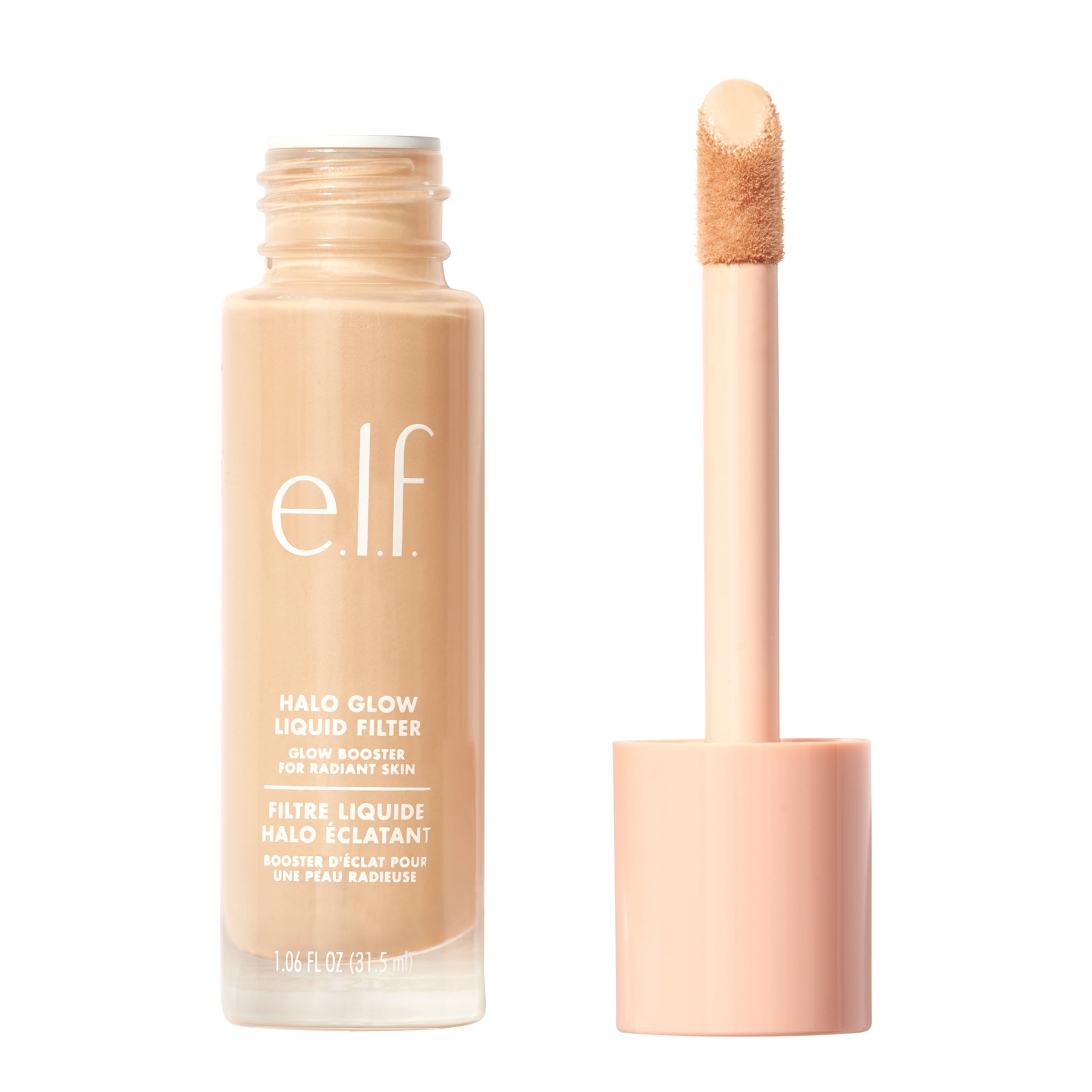 e.l.f. Halo Glow Liquid Filter, Complexion Booster For A Glowing, Soft-Focus Look, Infused With Hyaluronic Acid, Vegan & Cruelty-Free, 4 Medium Halalzen