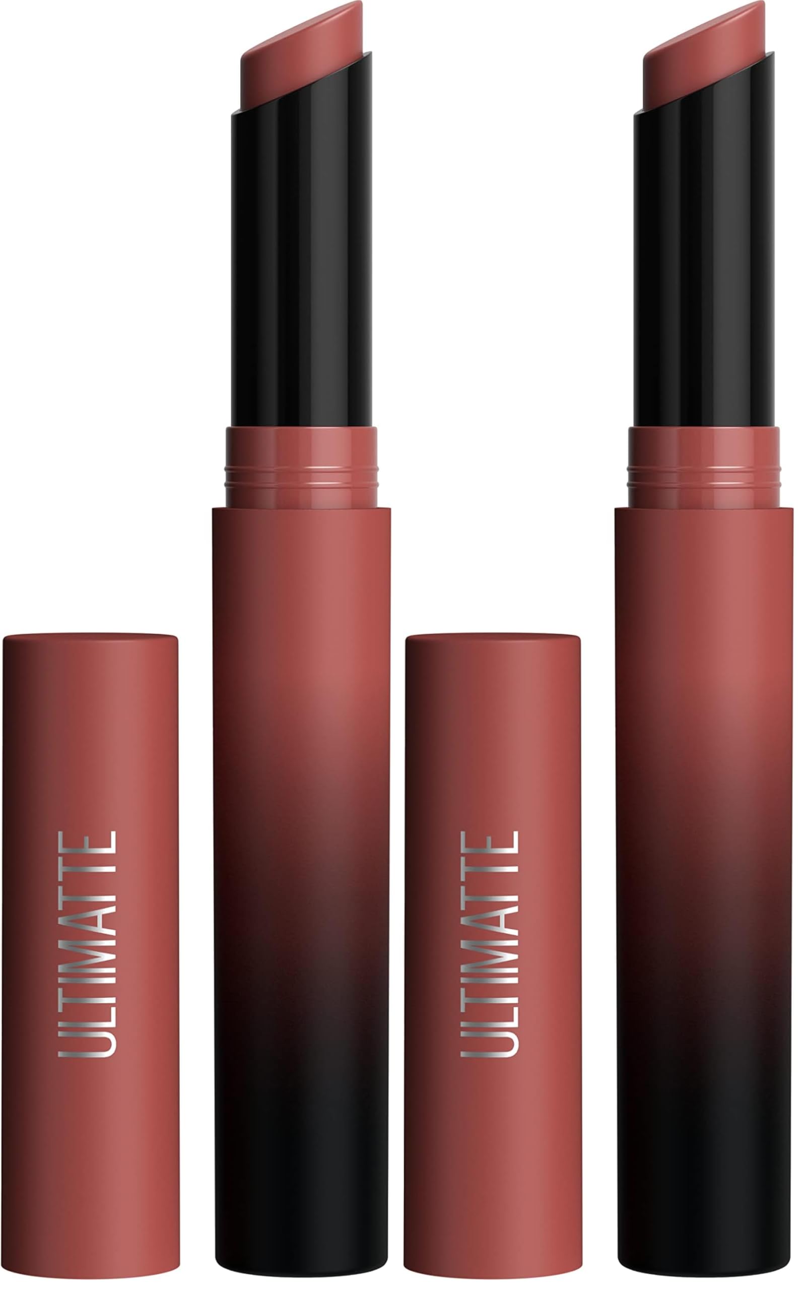 Maybelline Color Sensational Ultimatte Matter Lippenstift, nicht austrocknend, intensive Farbpigmente, More Truffle, Kakaobraun, 1 Stück