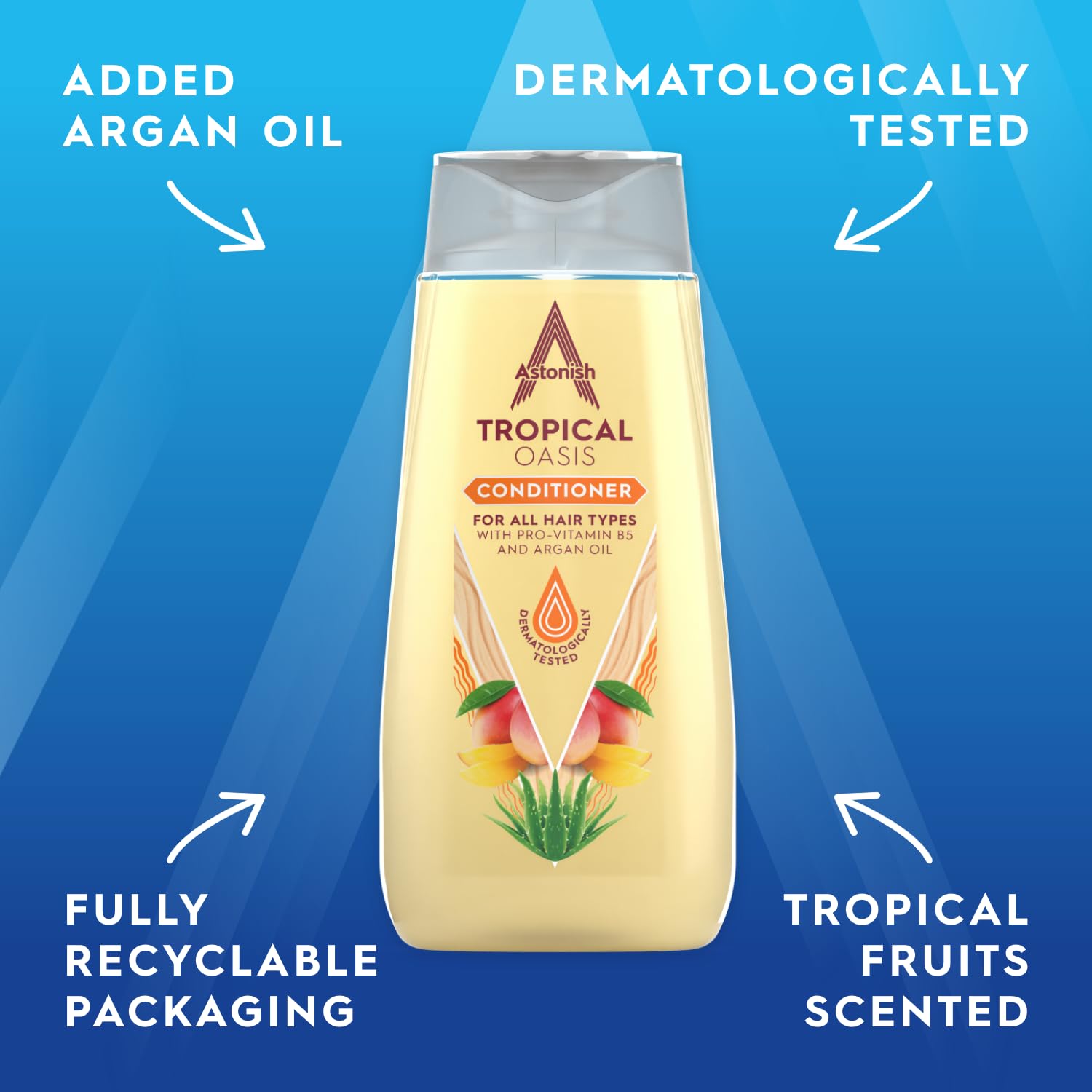 Astonish Tropical Conditioner with Argan Oil, 375ml Halalzen