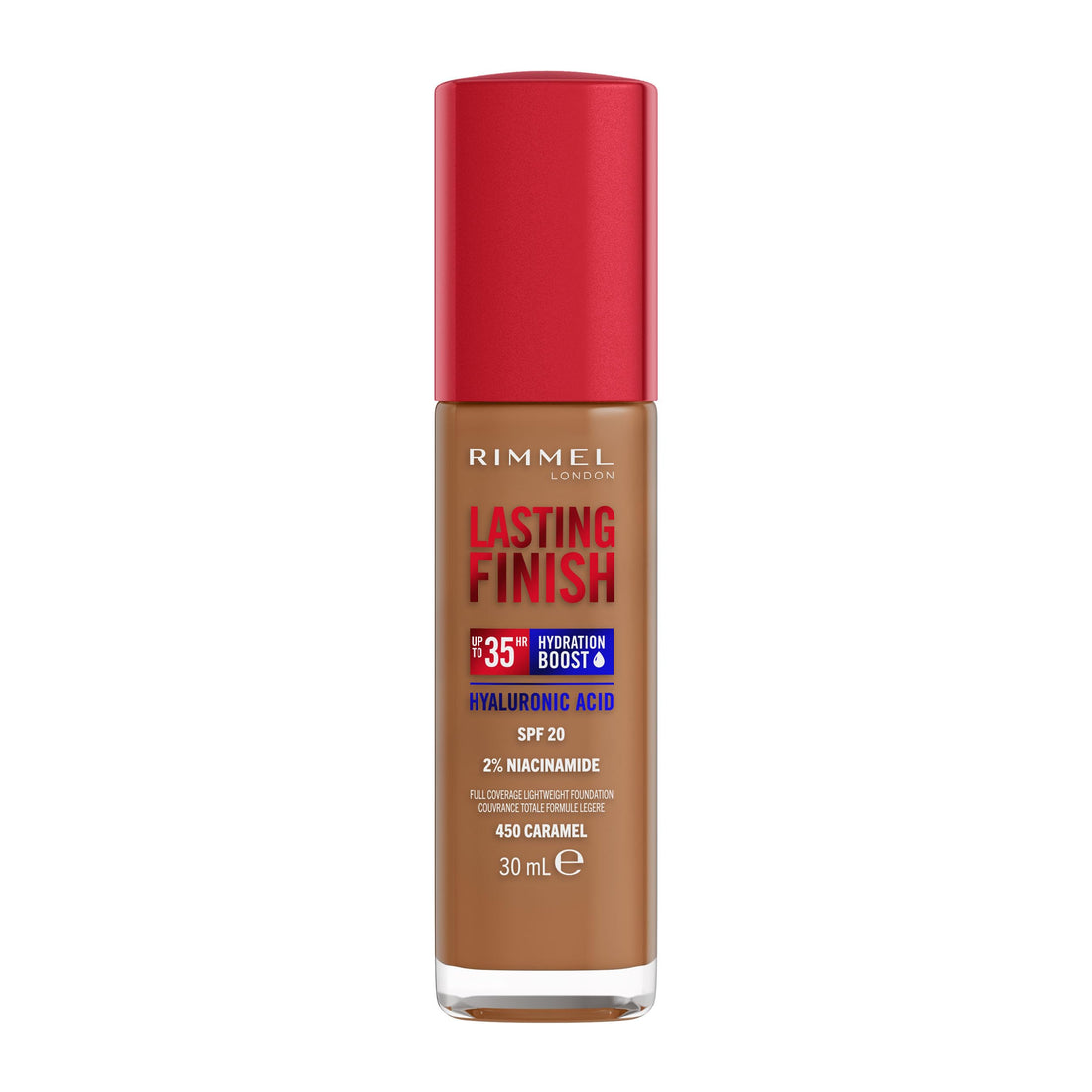 Rimmel Lasting Finish 35Hr Foundation 200 Soft Beige, Full Coverage, Hydrating, SPF20, Hyaluronic Acid, Vitamin E, 2% Niacinamide, All Day Wear, Vegan, Cruelty Free Halalzen
