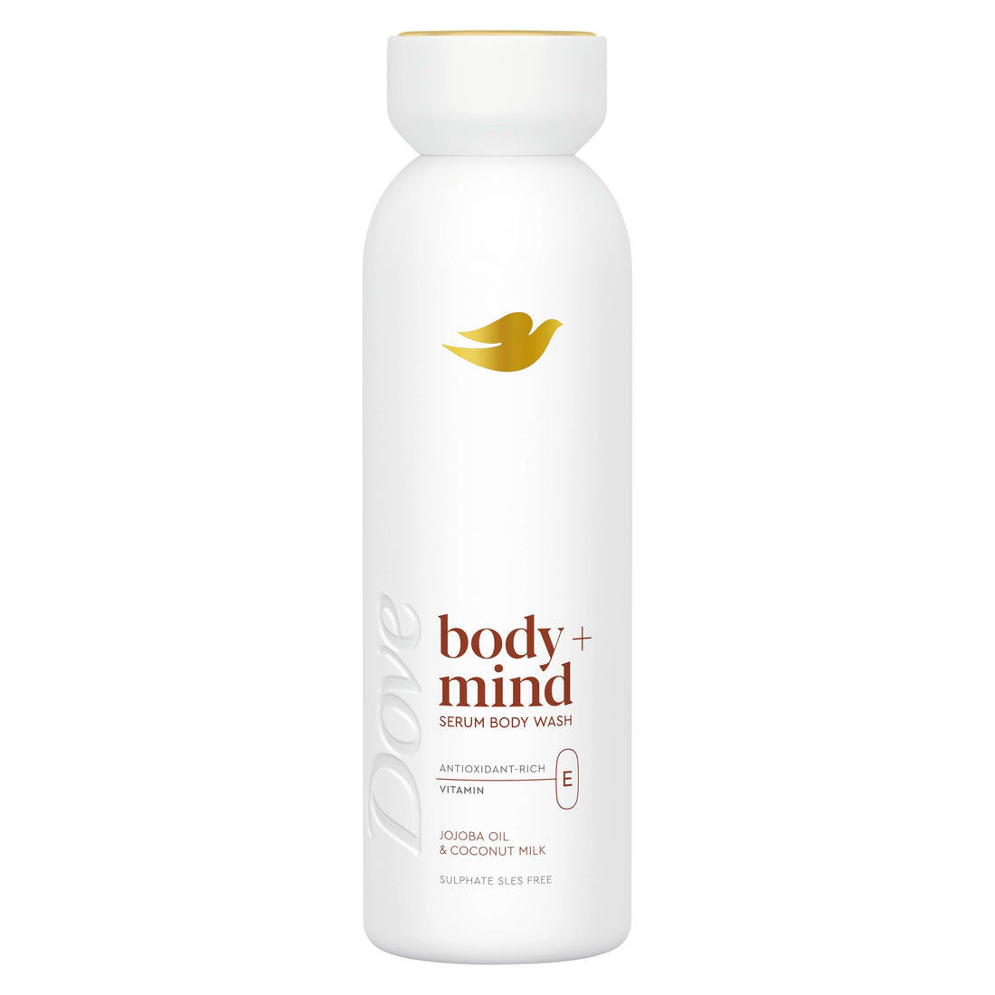 Dove Body + Mind Jojoba Oil & Coconut Milk Serum Body Wash body cleanser with antioxidant-rich vitamin E for glowing skin 350 ml