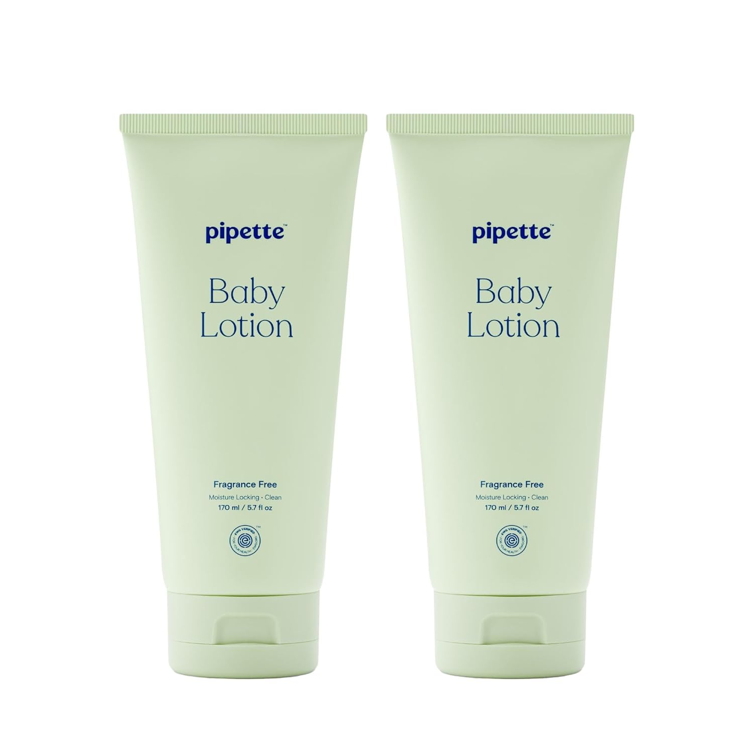 Pipette Baby Lotion, Fragrance Free, 5.7 fl oz (Pack of 2), Unscented Baby Lotion for Newborn, Sensitive Skin, and Kids, Non-Toxic and Hypoallergenic, Made with Ceramides Halalzen