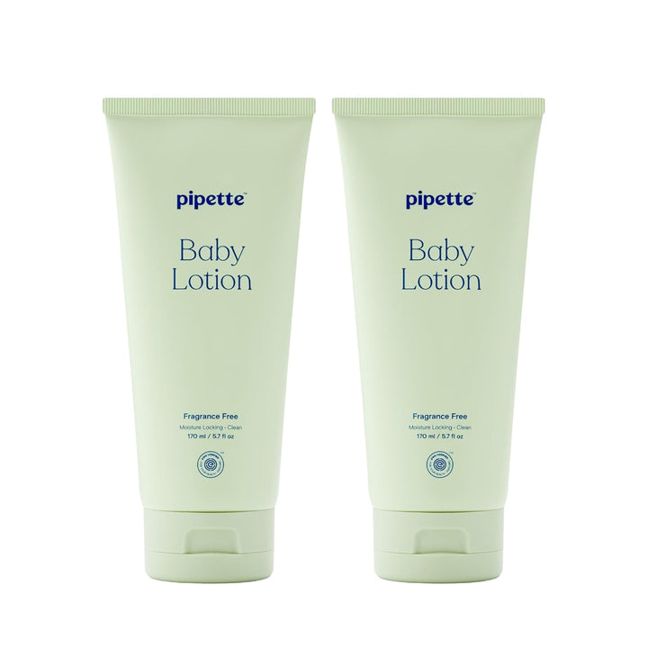 Pipette Baby Lotion, Fragrance Free, 5.7 fl oz (Pack of 2), Unscented Baby Lotion for Newborn, Sensitive Skin, and Kids, Non-Toxic and Hypoallergenic, Made with Ceramides Halalzen
