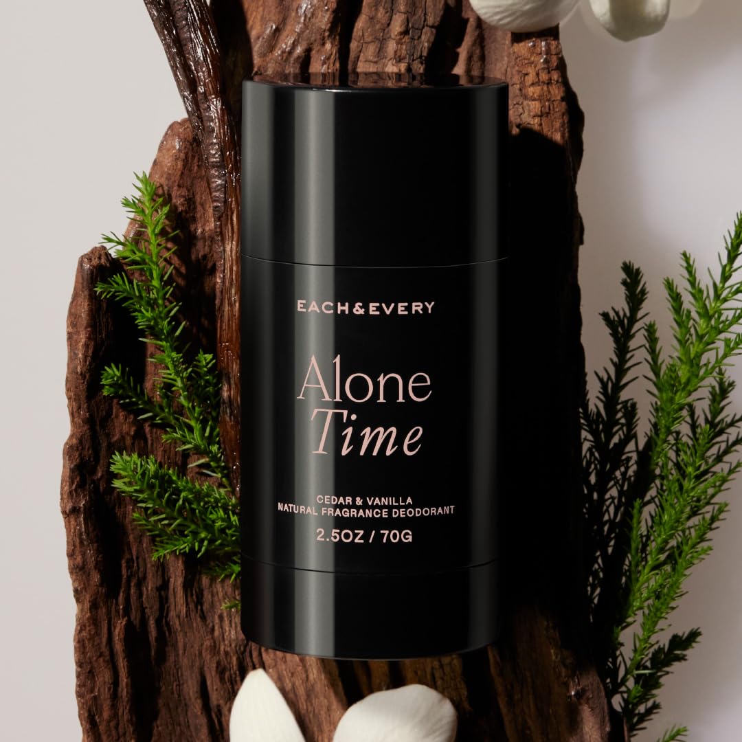 Déodorant sans aluminium Each & Every pour femme et homme – Parfum naturel Protection contre les odeurs pendant 72 heures, déodorant non toxique pour peaux sensibles, vérifié EWG, sans bicarbonate de soude – Framboise et Mandarine, 70,8 g