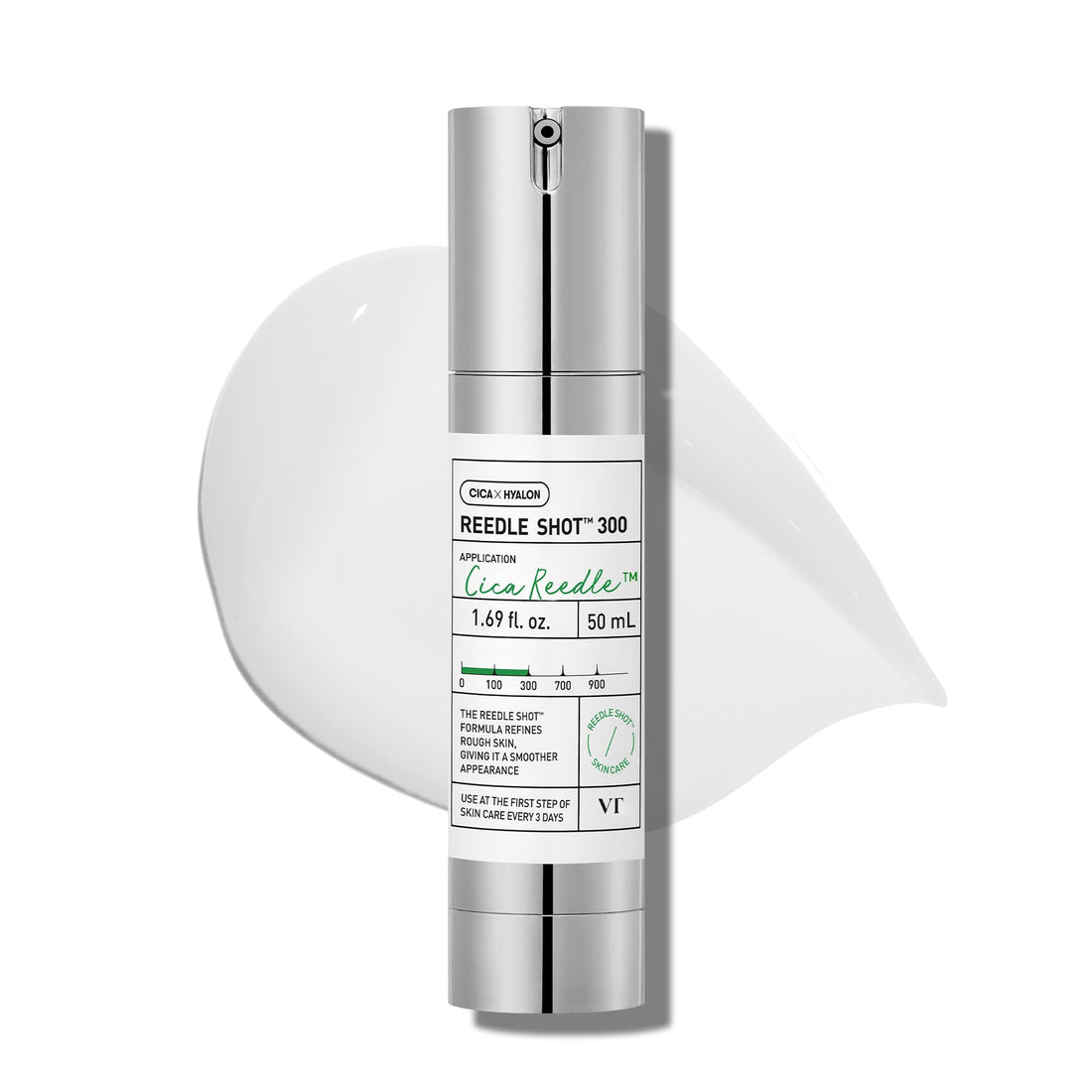 VT COSMETICS CICA Reedle Shot 300, Spicule Microneedling Serum for Pore Care & Exfoliation, Exosome & Centella Asiatica for Glass Skin, Smooth Skin Texture, Korean Skin Booster (1.69 Fl Oz / 50ml) Halalzen