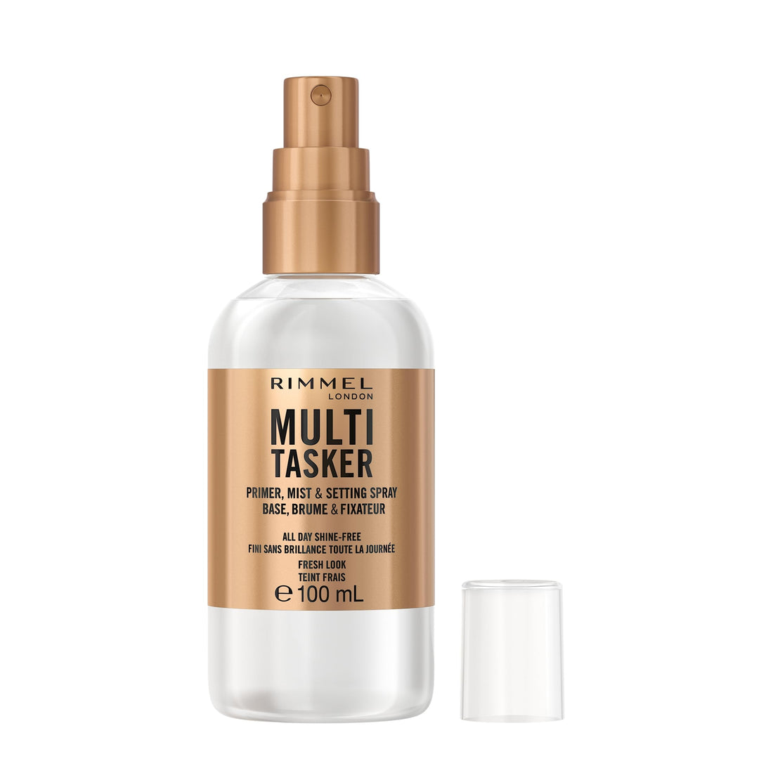 Rimmel Multi-Tasker Setting Spray, 3-in-1 Hydrating Primer & Mist, All Day Setting Power, Refreshes Dull & Dry Skin, Oil-Free, Infused with Cucumber & Chamomile, Vegan, 100ml Halalzen