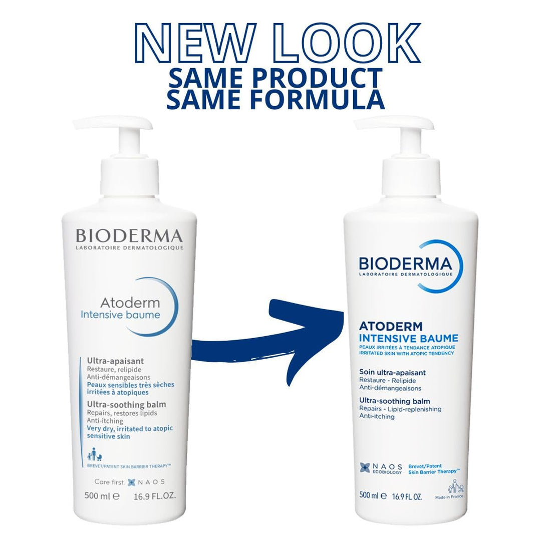 Bioderma Atoderm Intensive Balm, Hydrating Balm for Dry to Atopic Sensitive Skin, Face & Body Moisturizer with Ultra Soothing Anti-Itching Formula, Fragrance-Free, Non-Greasy & Non-Sticky for Family Halalzen