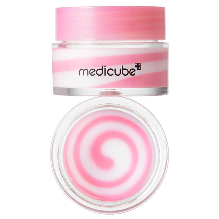 medicube PDRN lip sleeping mask glow balm | Salmon PDRN, Collagen, Shea Butter for Softer Lips, Long-lasting Moisture, Overnight and daily lip care, Korean Skincare 0.35 oz. Halalzen