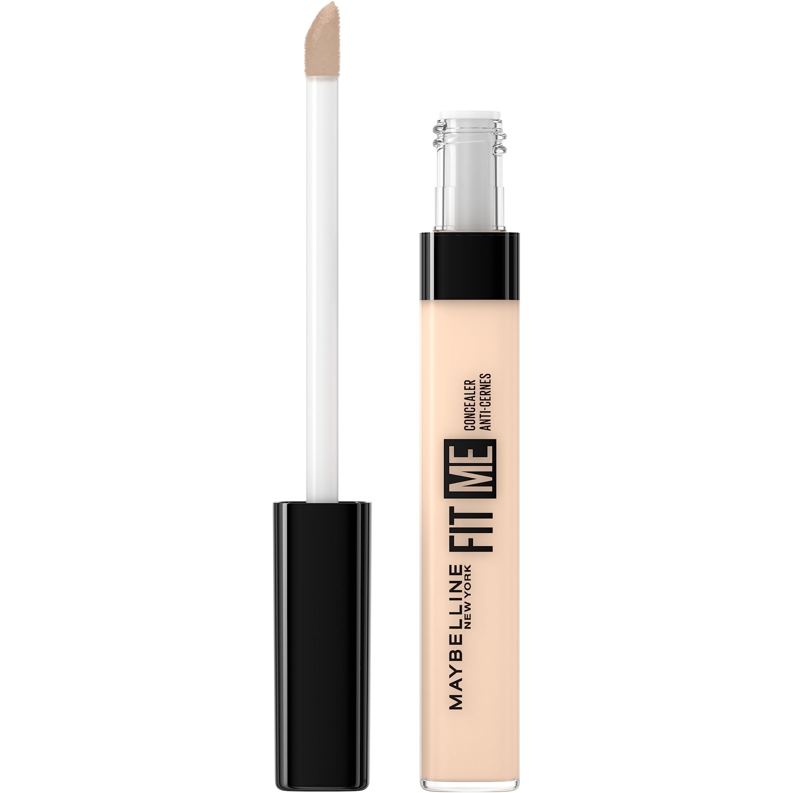 Maybelline Concealer, Fit Me! Full Coverage Concealer for Face, Oil Free, Delivers Even Complexion, Non-Comedogenic, Matte & Poreless Ultra Blendable, Shade: 15 Fair Halalzen